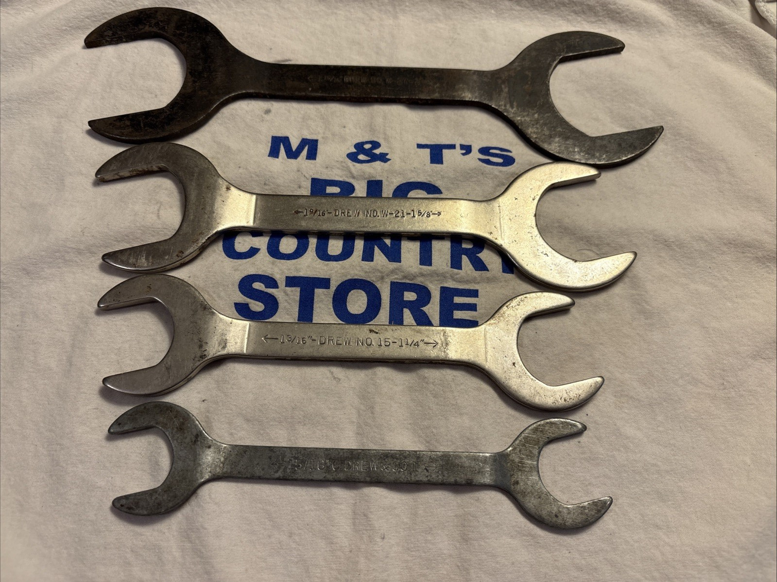 C. Drew Co 4pc USA Hydraulic Thin Offset Pump Wrench Set 15/16″ to 2″