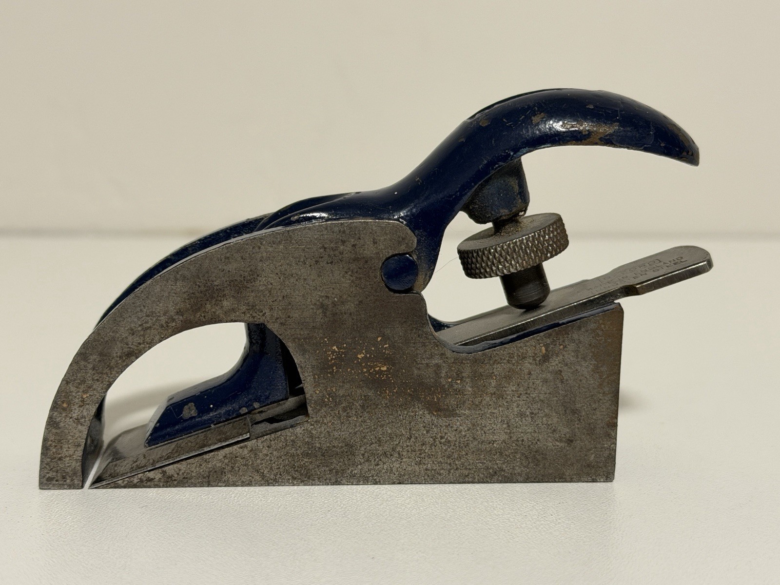 Vintage Record No. 76 Blue Enamel Bullnose Rabbet Rebate Plane – Made in England