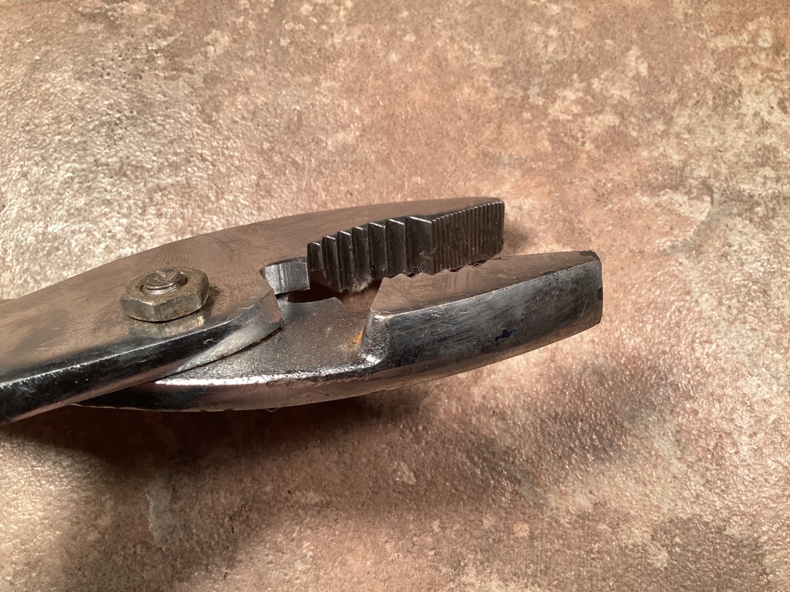 Vintage Slip Joint Pliers 9-3/4 in. Adjustable Hand Tool Black Rubberized Grips
