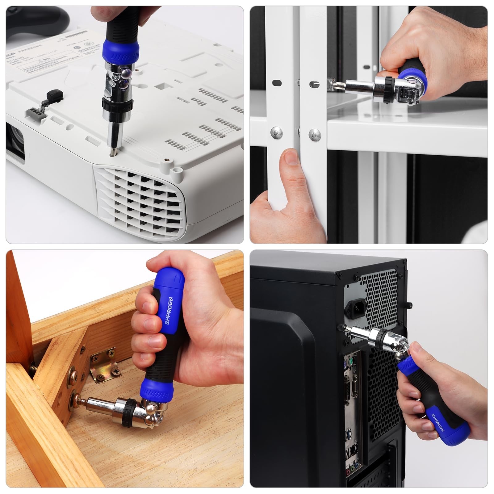 SHARDEN Ratchet Screwdriver 13-in-1 Multi Screwdriver Tool All in One Ratchet…