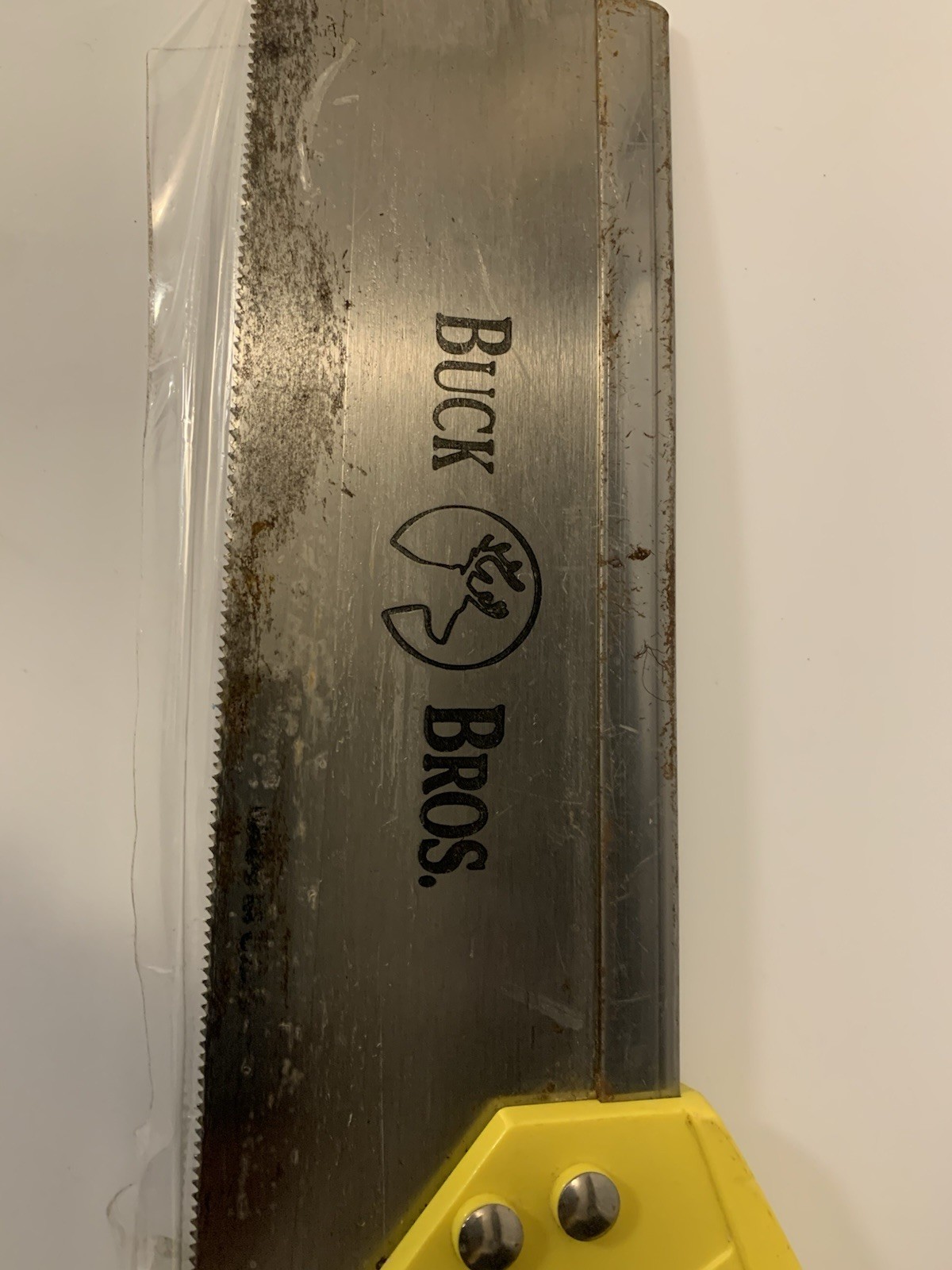 Back Saw, BUCK Vtg. Back Saw, 14″ Long Blade, 16 points per inch, 5/32″ Wide Rib