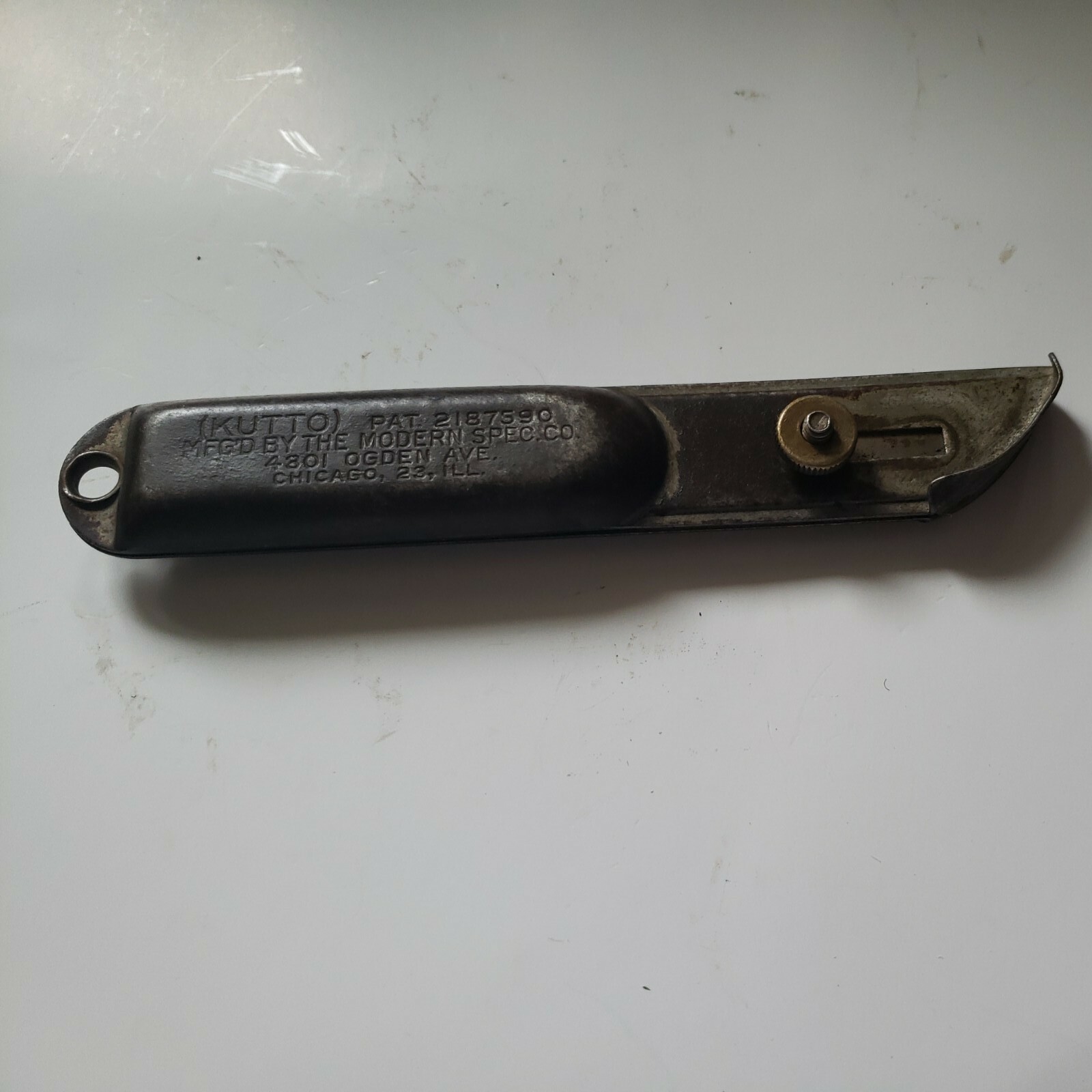 1040’s (KUTTO) Utility Knife-Mfg’d By The Modern Spec.Co 4301 Ogden Ave.Chicago