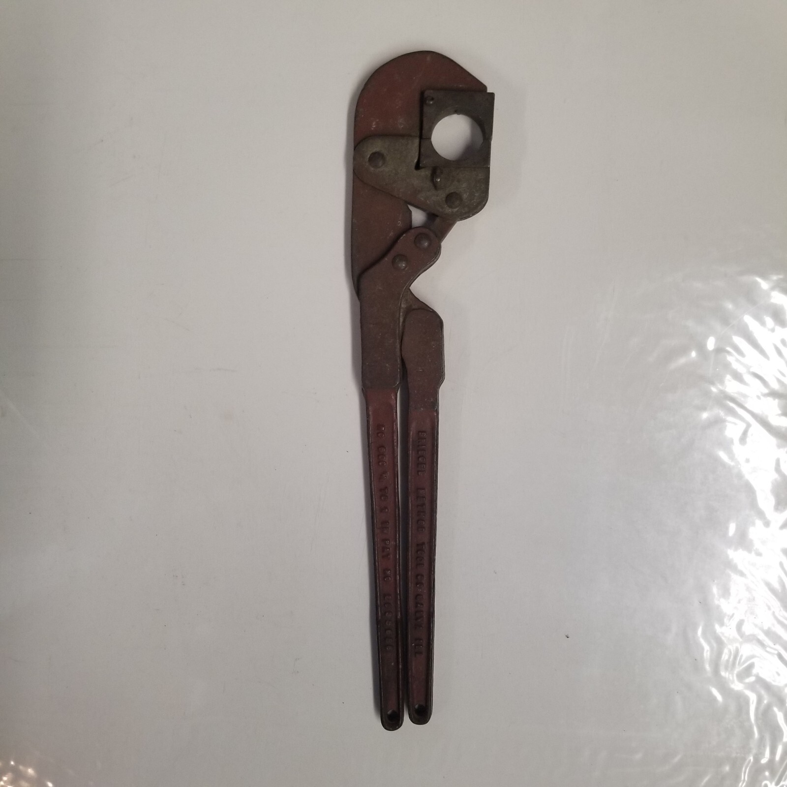 Vintage Briegel Method No. 600 Conduit Crimping Tool, 1/2″-1″, Nice Shape