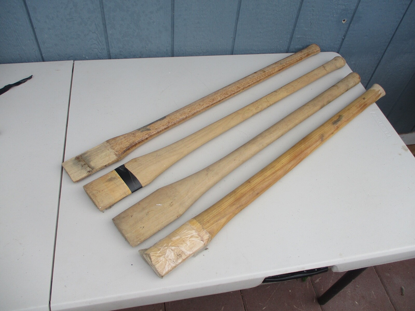 4 Hickory Axe Handles O.P.Link & MG-TJAH New Condition