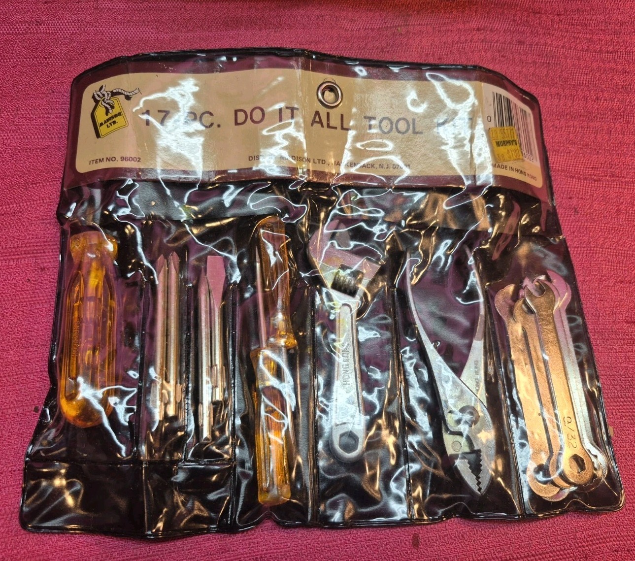 Vintage 17 Pc Do It All Tool Kit NOS Original Pouch Made In Hong Kong Item 96002