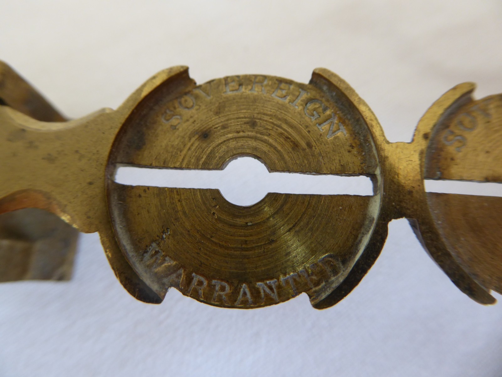 Antique brass Harrison gold sovereign scales balance *100% charity*