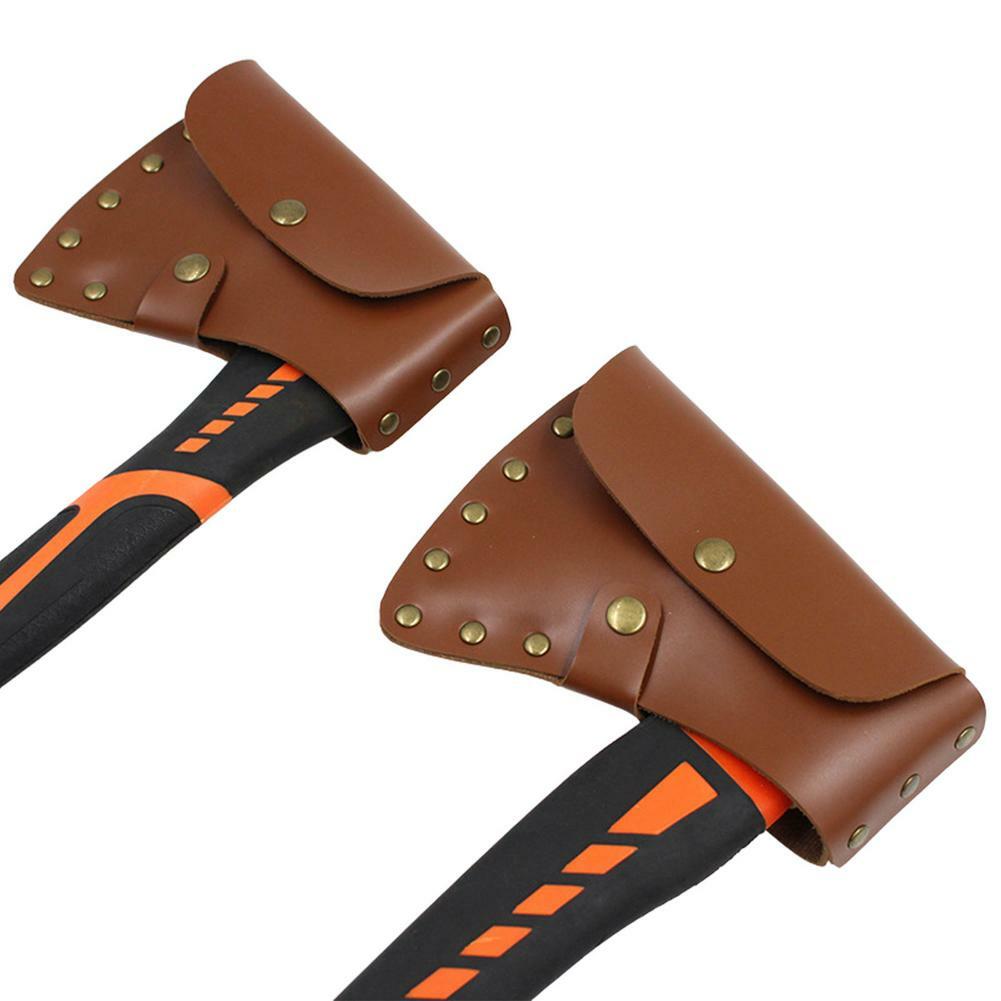 Leather Axe Sheath Head Cover Hatchet Head Holster Axe Case Camping Blade Cover