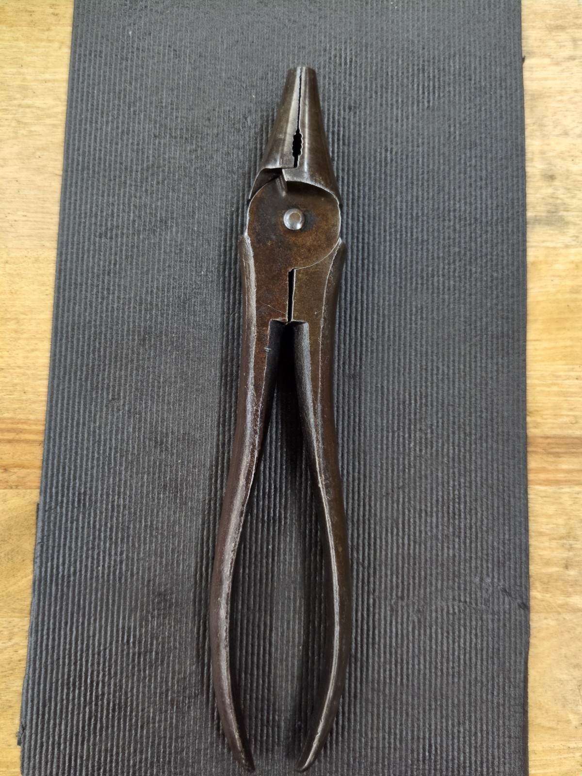 Antique Round Nose Fence Pliers Cronk 8 1/4″ Cutter Puller Multi Tool