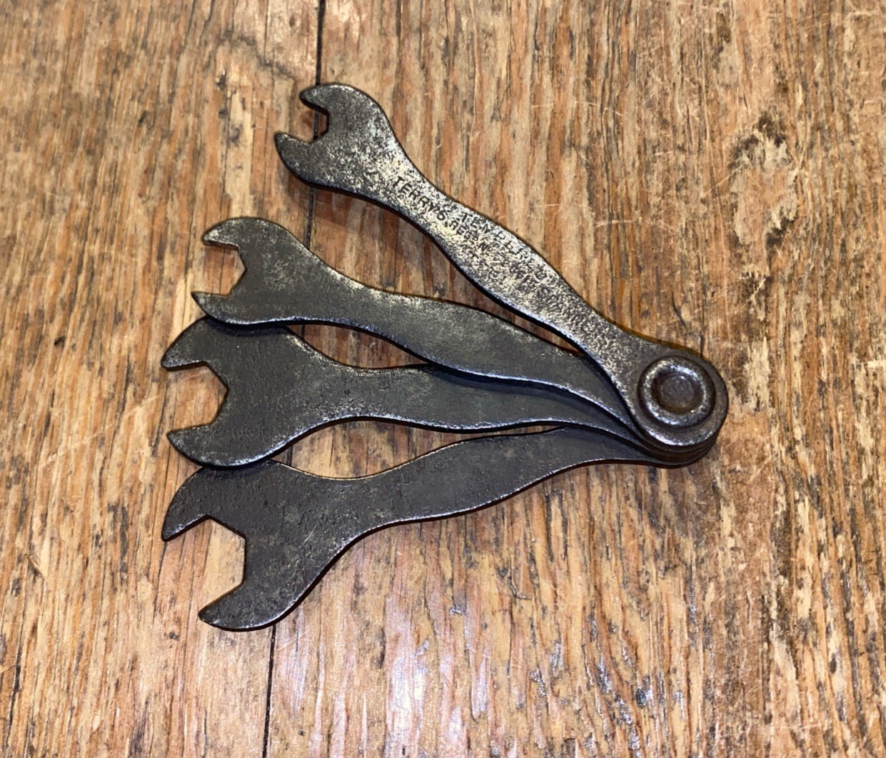 VINTAGE TERRY’S SMALL SPANNER SET No 526515 CLASSIC CAR MOTORCYCLE OLD TOOLS
