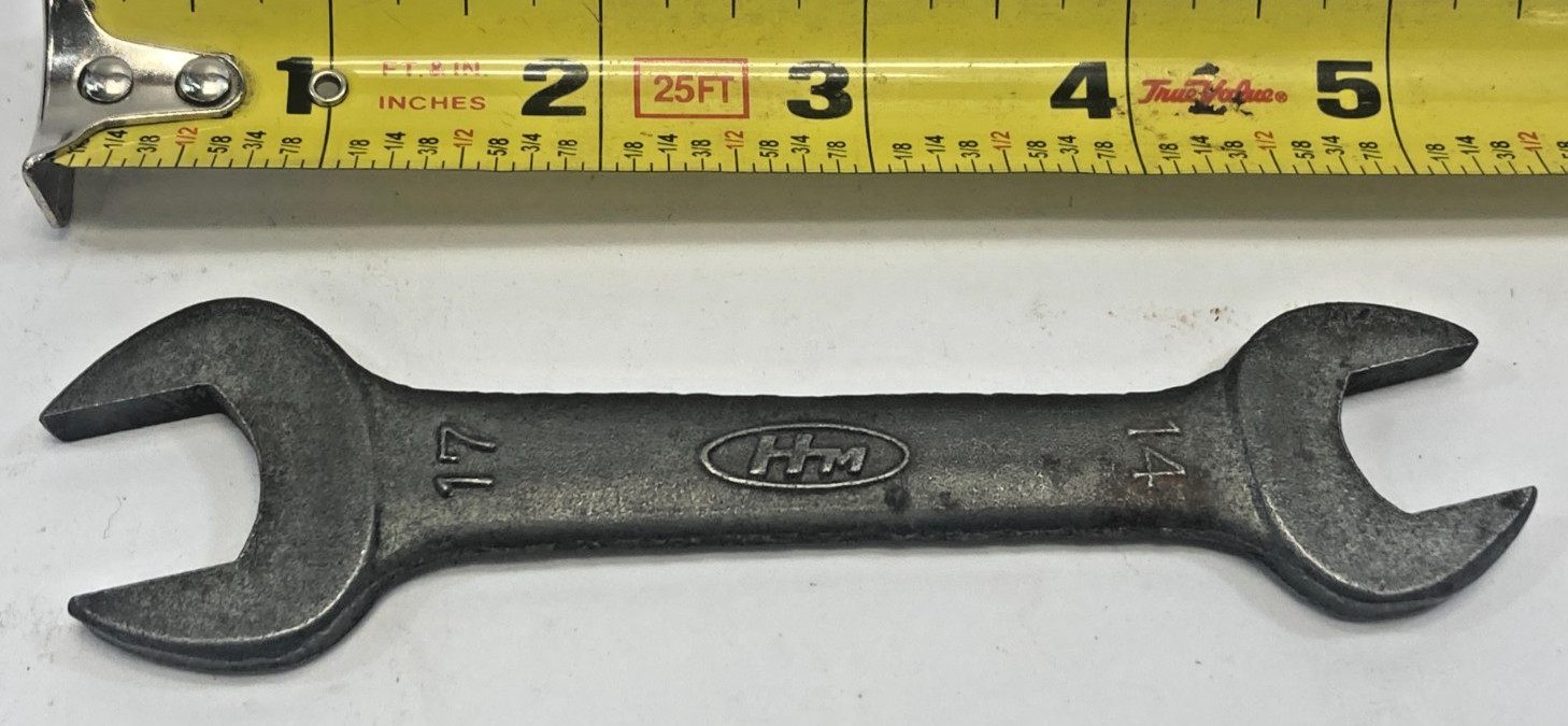 Genuine HM 17mm x 14mm Metric Open Ended Wrench
