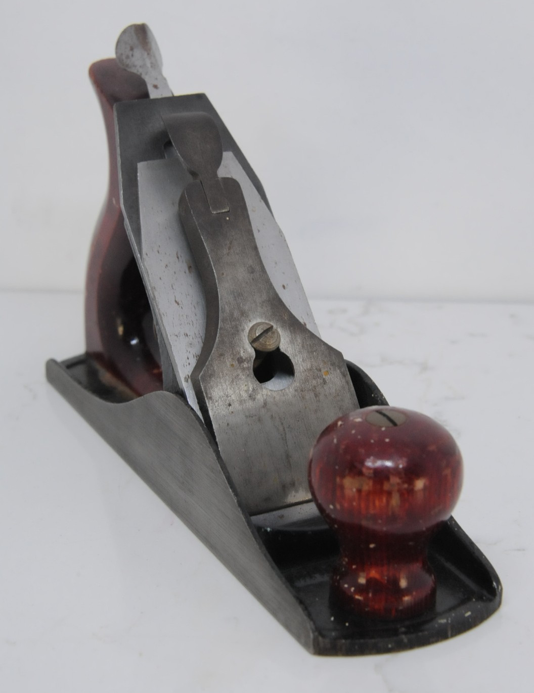 Vintage 9 inch Wood Plane Unmarked Made in USA Carpenter Hand Tool