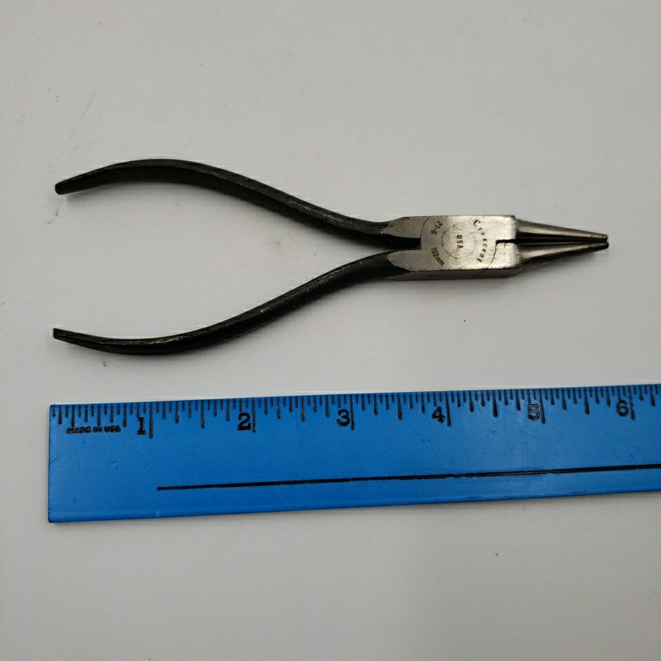 CRESCENT No 21-6 Round Needle Nose Pliers Jewelers Watchmaker Tool Made in USA