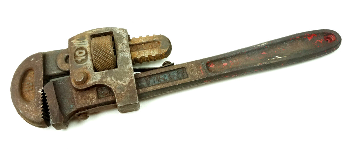Guaranteed-Steel 10″ Pipe Wrench Made In Western Germany Vintage