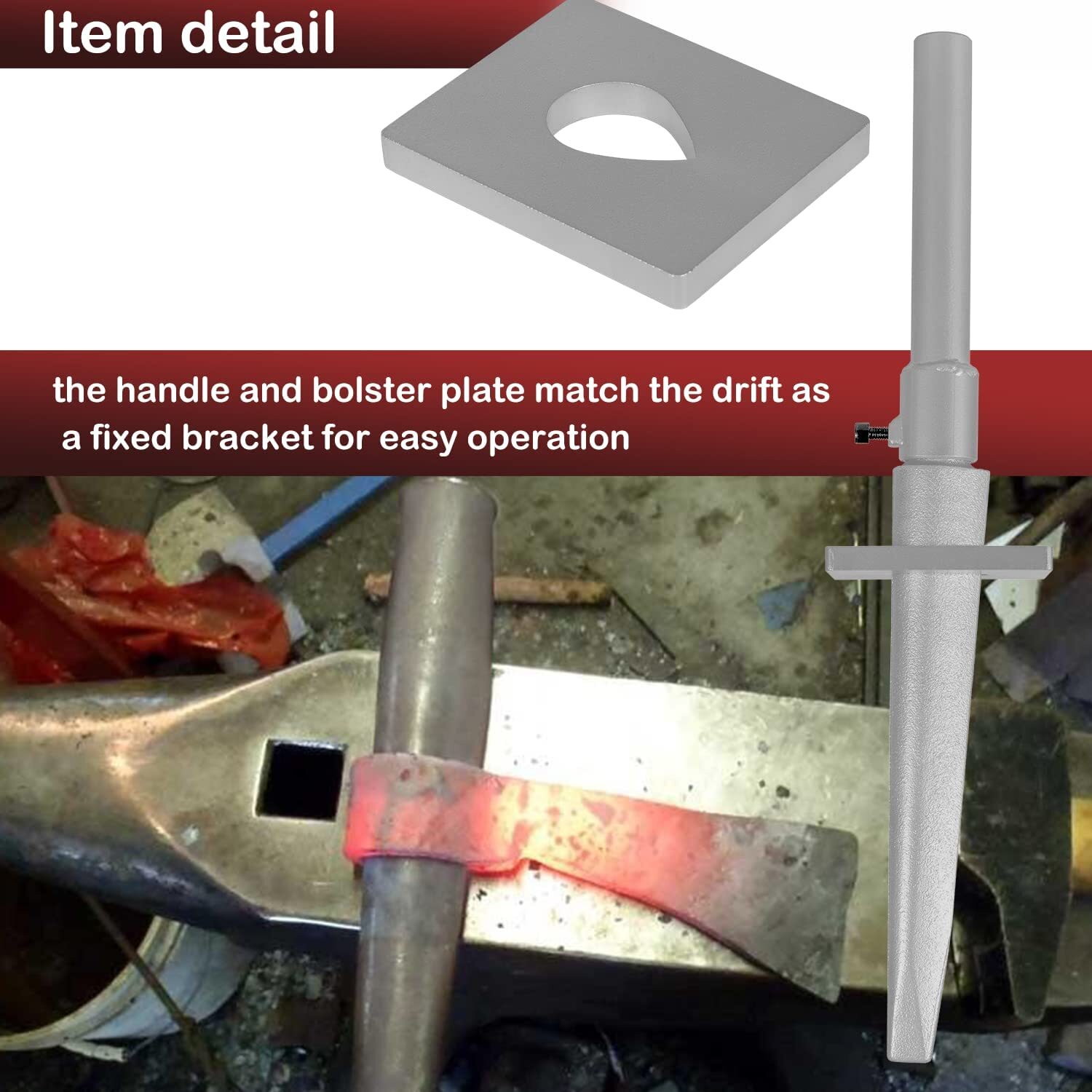 Blacksmith Tomahawk Drift Set, for Blacksmithing Hand-Made Tomahawk, 3 Piece