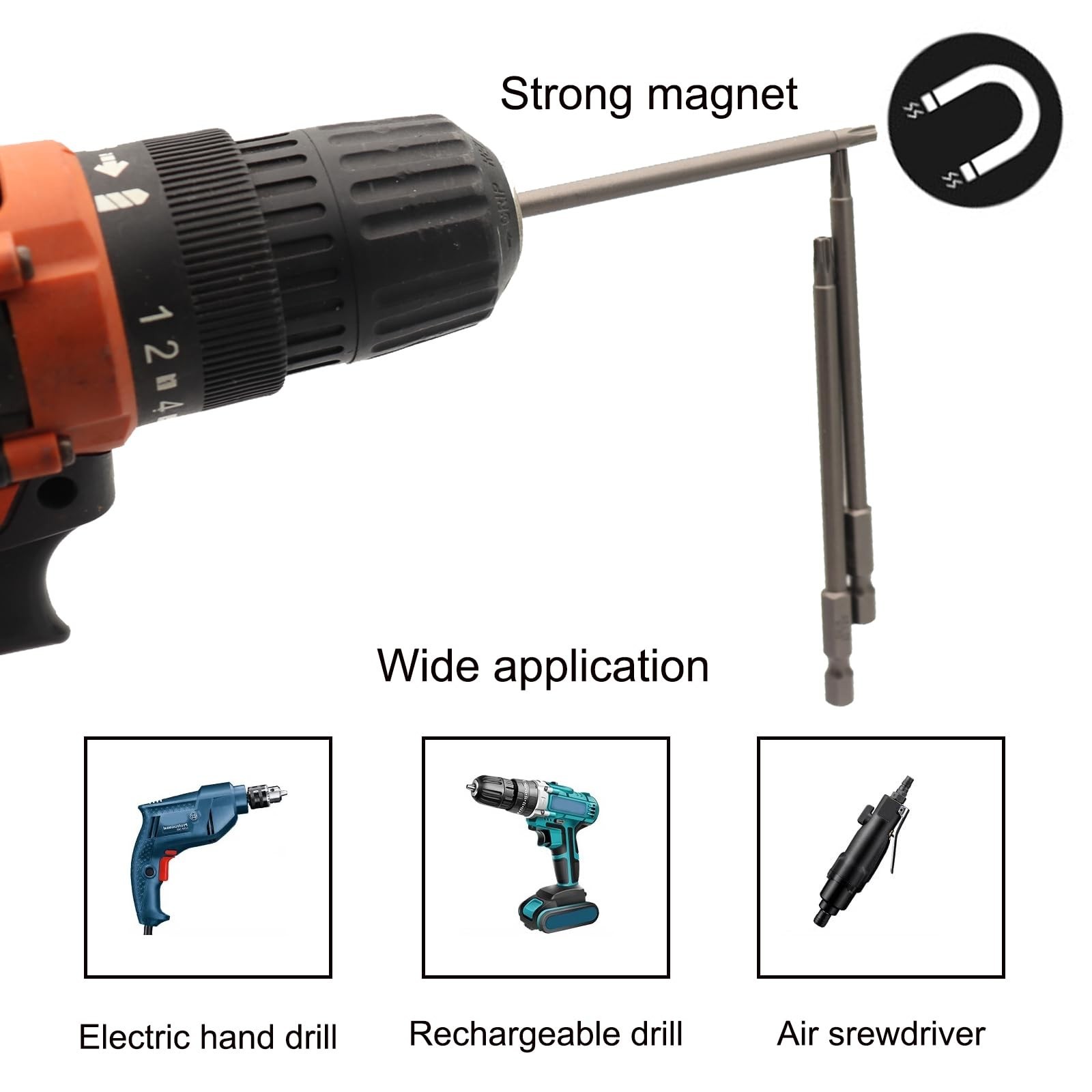 11Pcs Security Torx Bit Set Tamper Proof Torx Bits Magnetic Star Screwdriver …