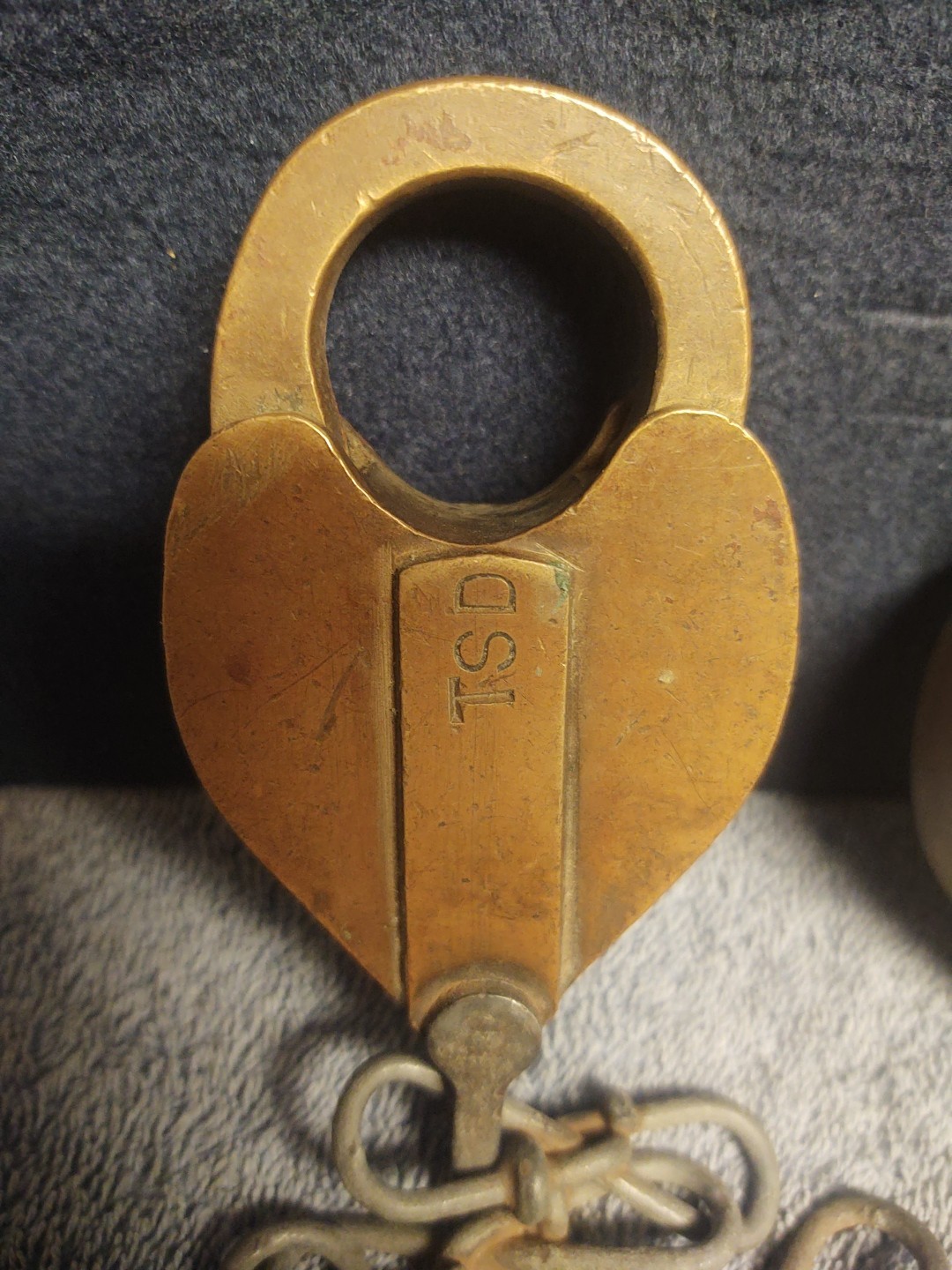 Lot of 2 Vintage Padlocks, Climax and one Unbranded Brass Gated Padlock No Keys