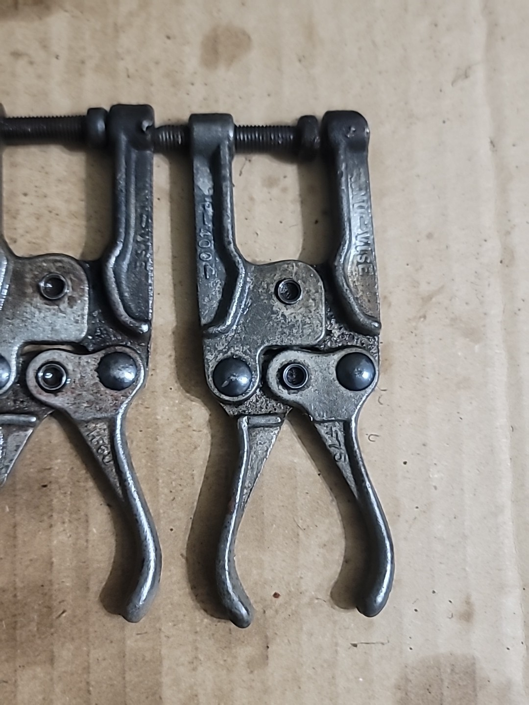 5 – Vintage KNU-Vise P-400 Welding Welder Clamps Aviation Vice Grips Tool
