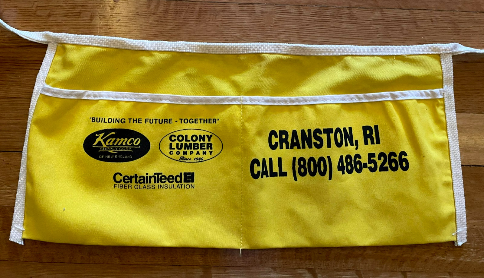 Vintage Nail Apron Tool Belt Advertising KAMCO COLONY New England CRANSTON RI