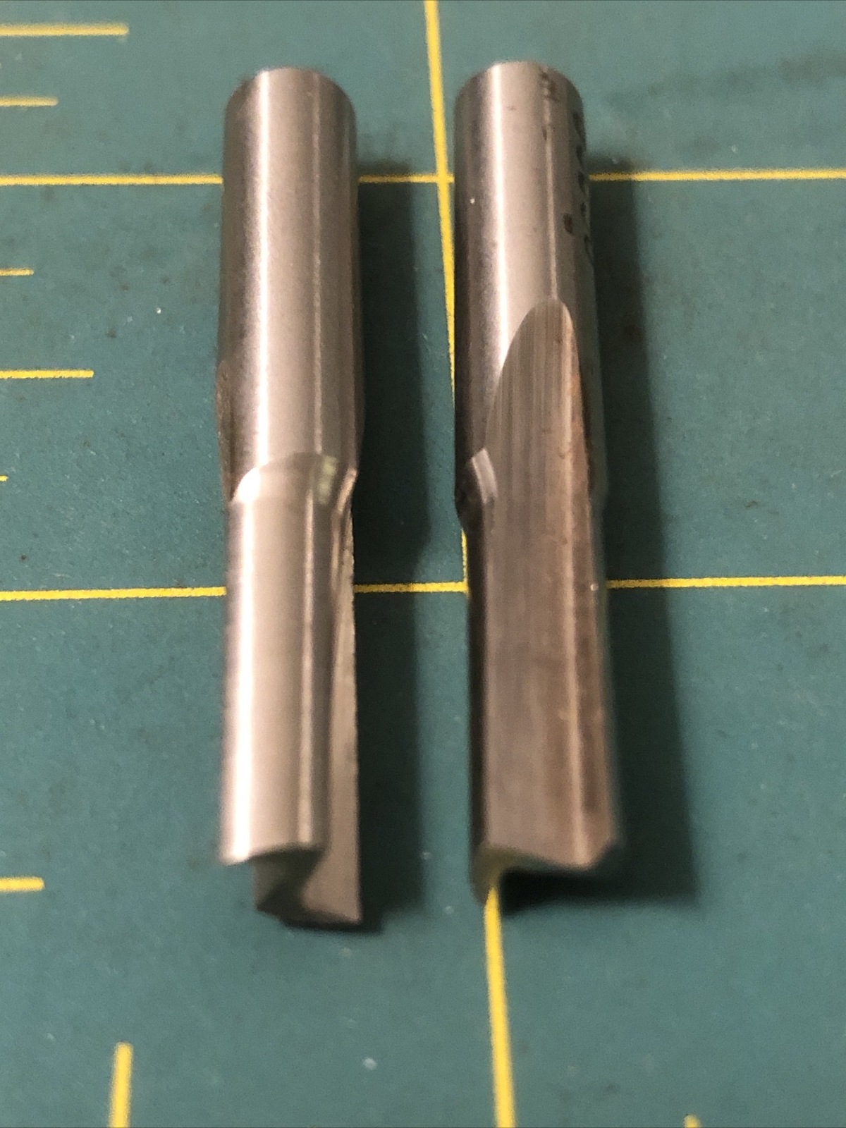 2 Stanley 85096 1/4” Straight Bit Two Flutes High Speed Steel New Bern NC USA
