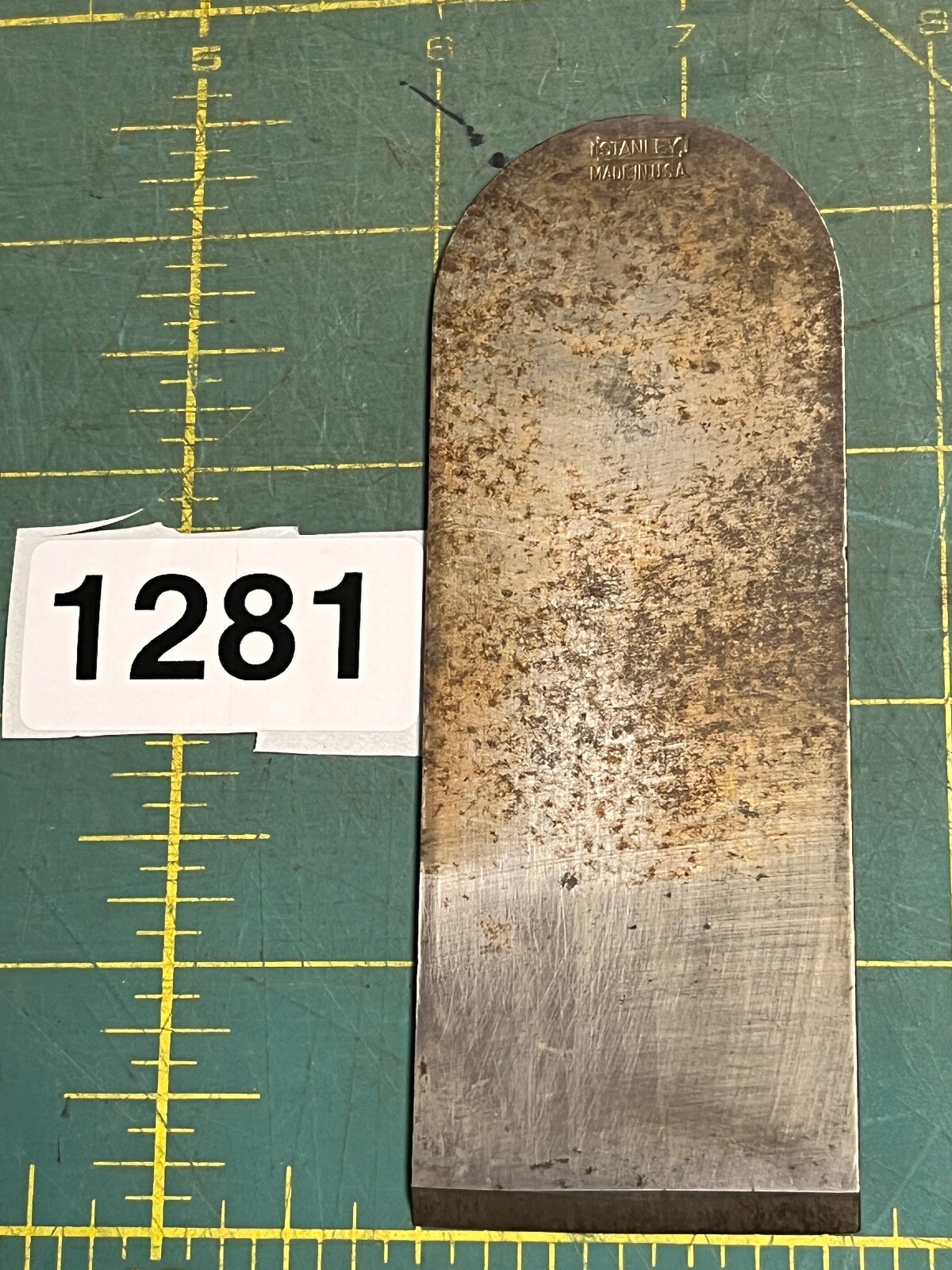 Stanley Plane Cutter Solid Back for # 110 130 Block Plane 1 5/8 in (1281 blade