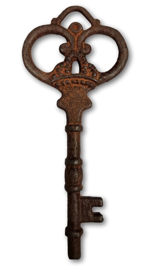 Victorian Key Vintage Antique Style Cast Iron Skeleton Key