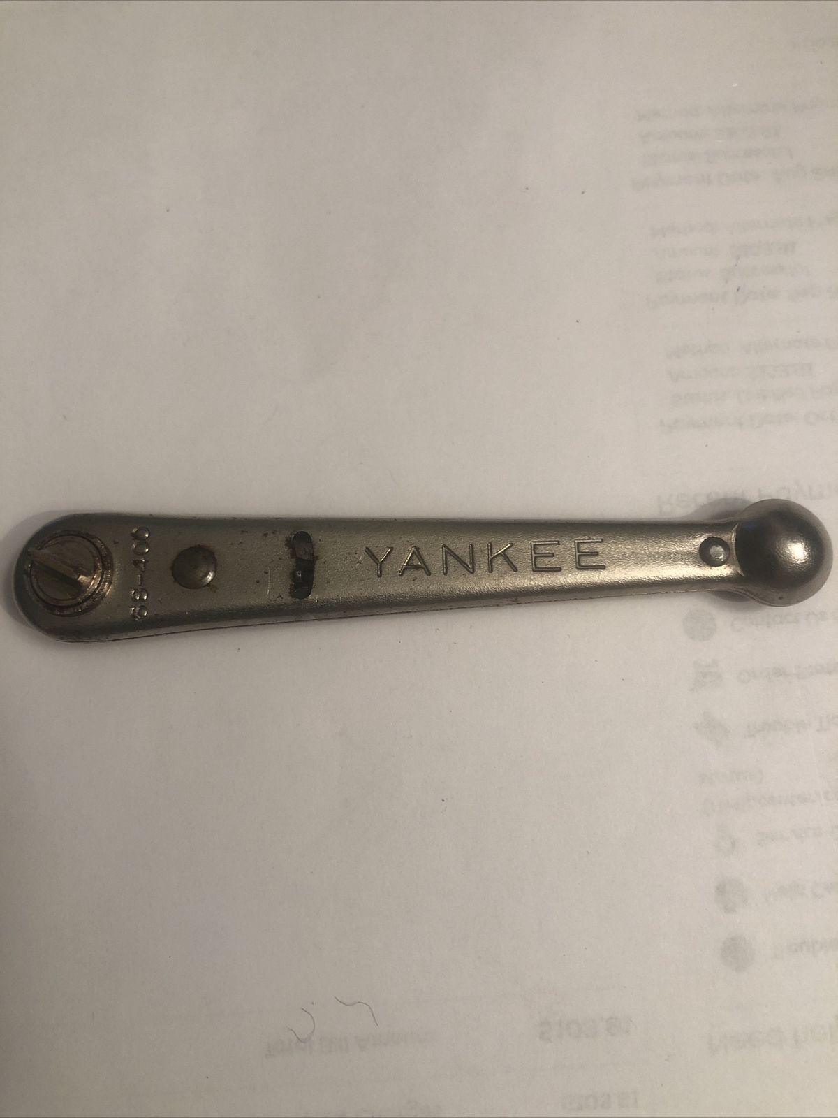 Vintage Stanley Yankee #68-400 Offset Ratchet Slotted Screwdriver Made in USA