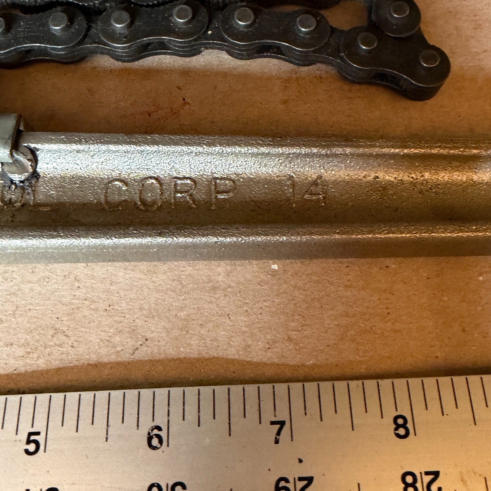 A. O.K. Alda Tool Corp CHAIN / PIPE Oil WRENCH 14