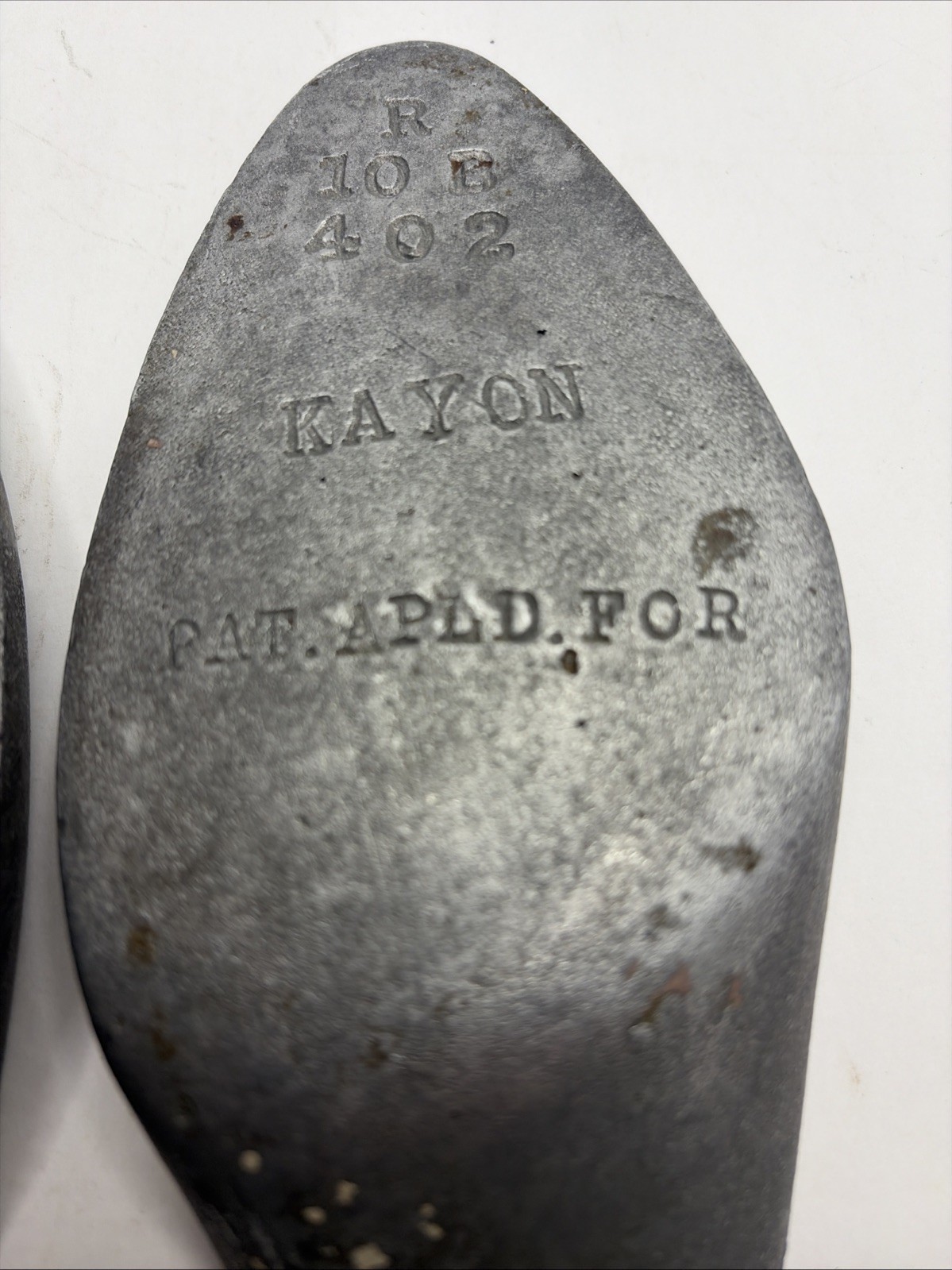 Antique Aluminum Lasts Matched Pair R&L Karon 10 B 402 Rare