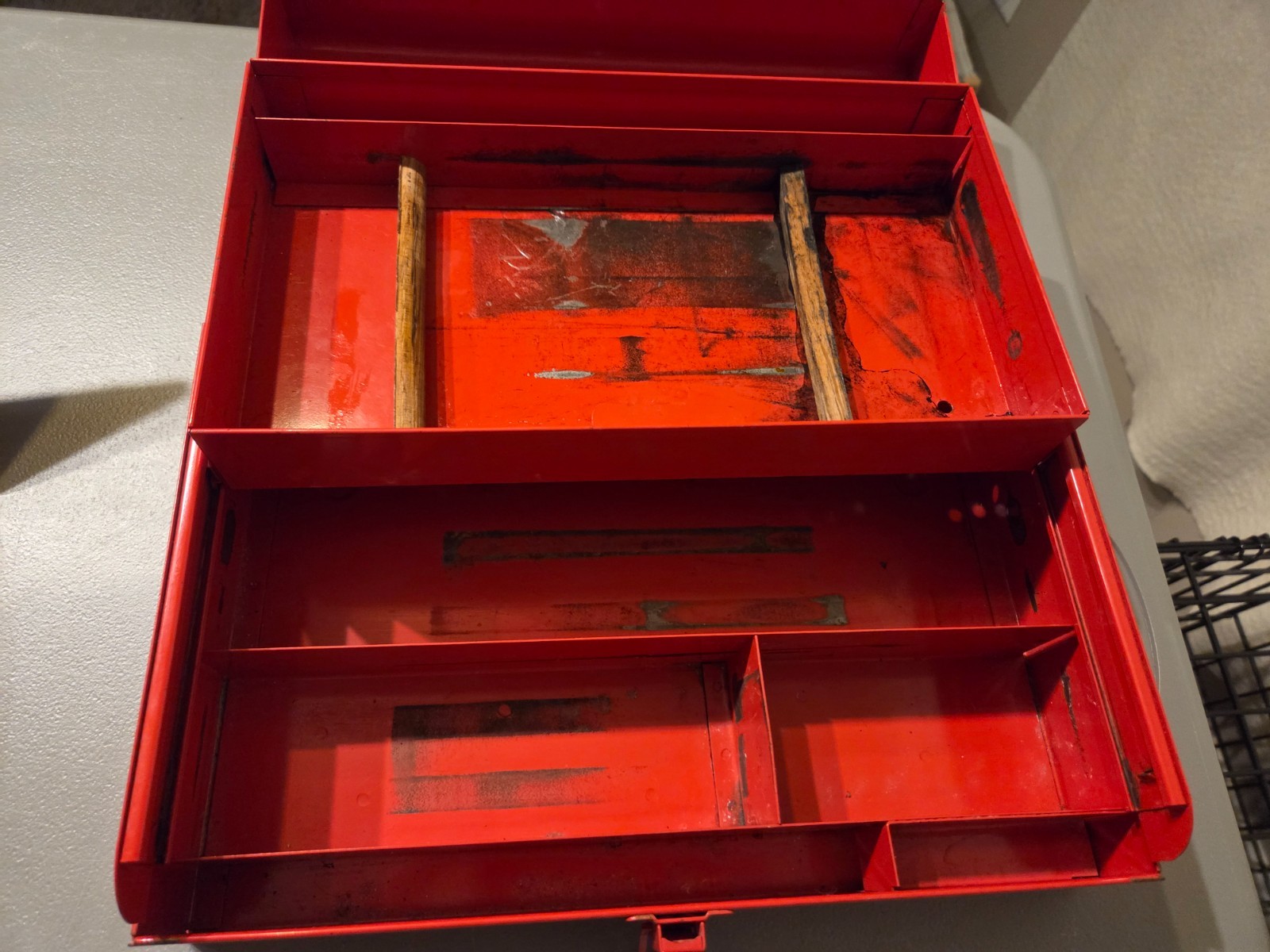 Vintage Snap-On Tool Storage Case Toolbox Slide Out Tray KRA65B No Key US Made