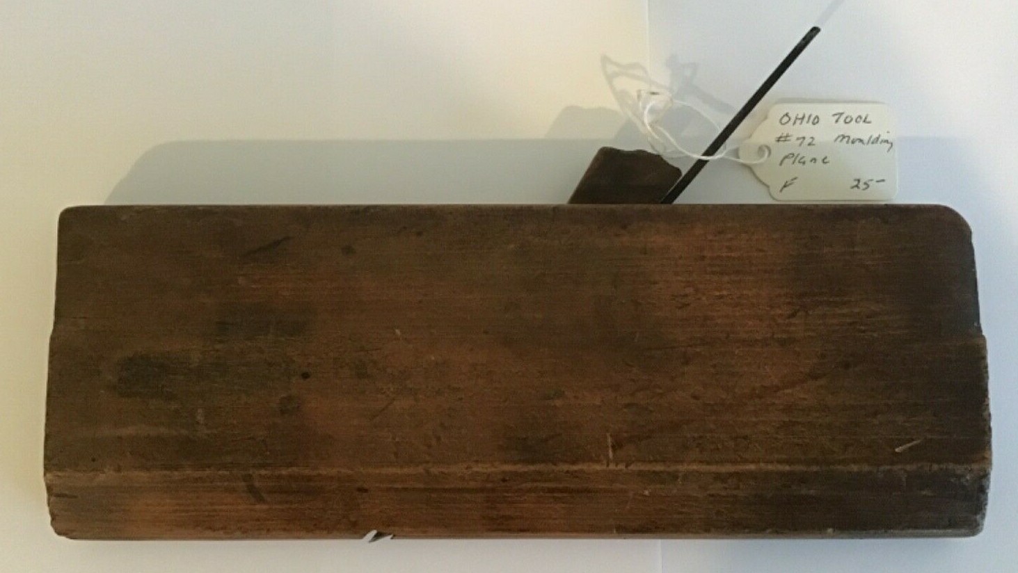 Vtg Ohio Tool Co No 72 Half Round Molding Plane 1/2” Convex Cut Plane 1 Tool 23
