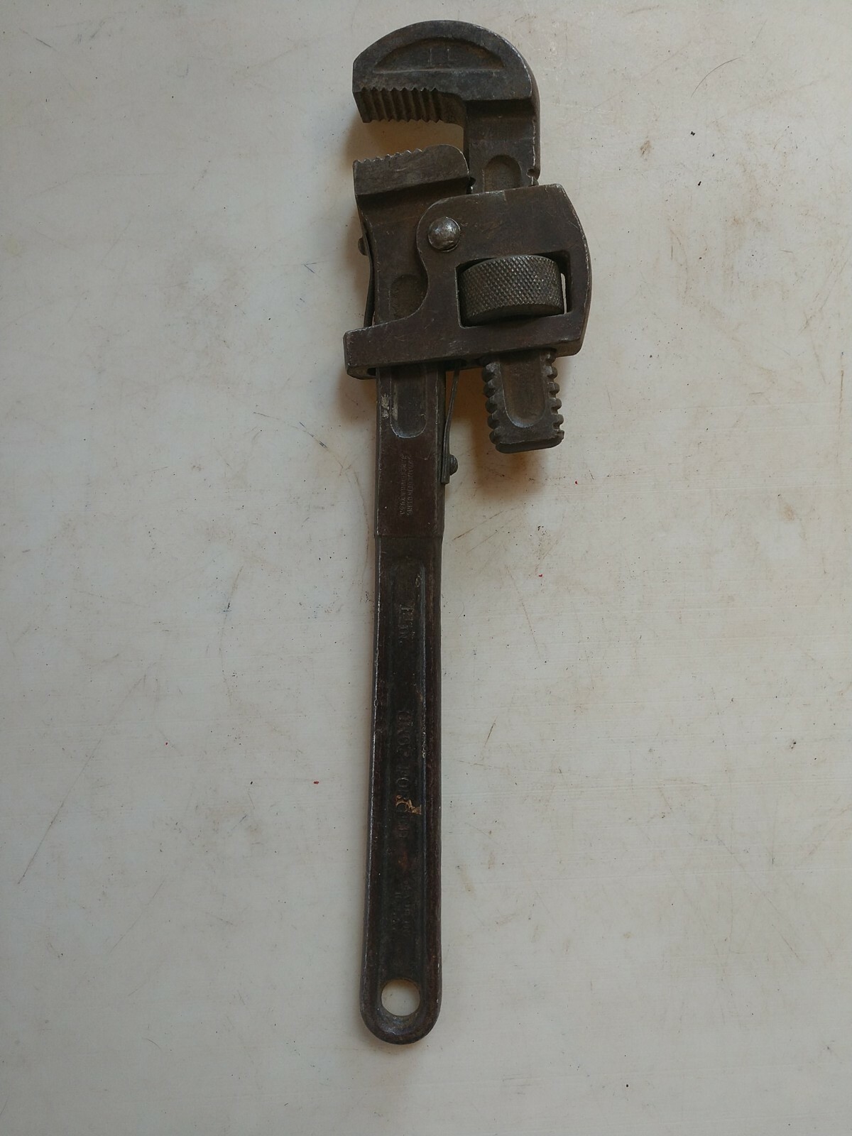 Vintage 14-in JP Danielson Co. Adj. Pipe Monkey Wrench