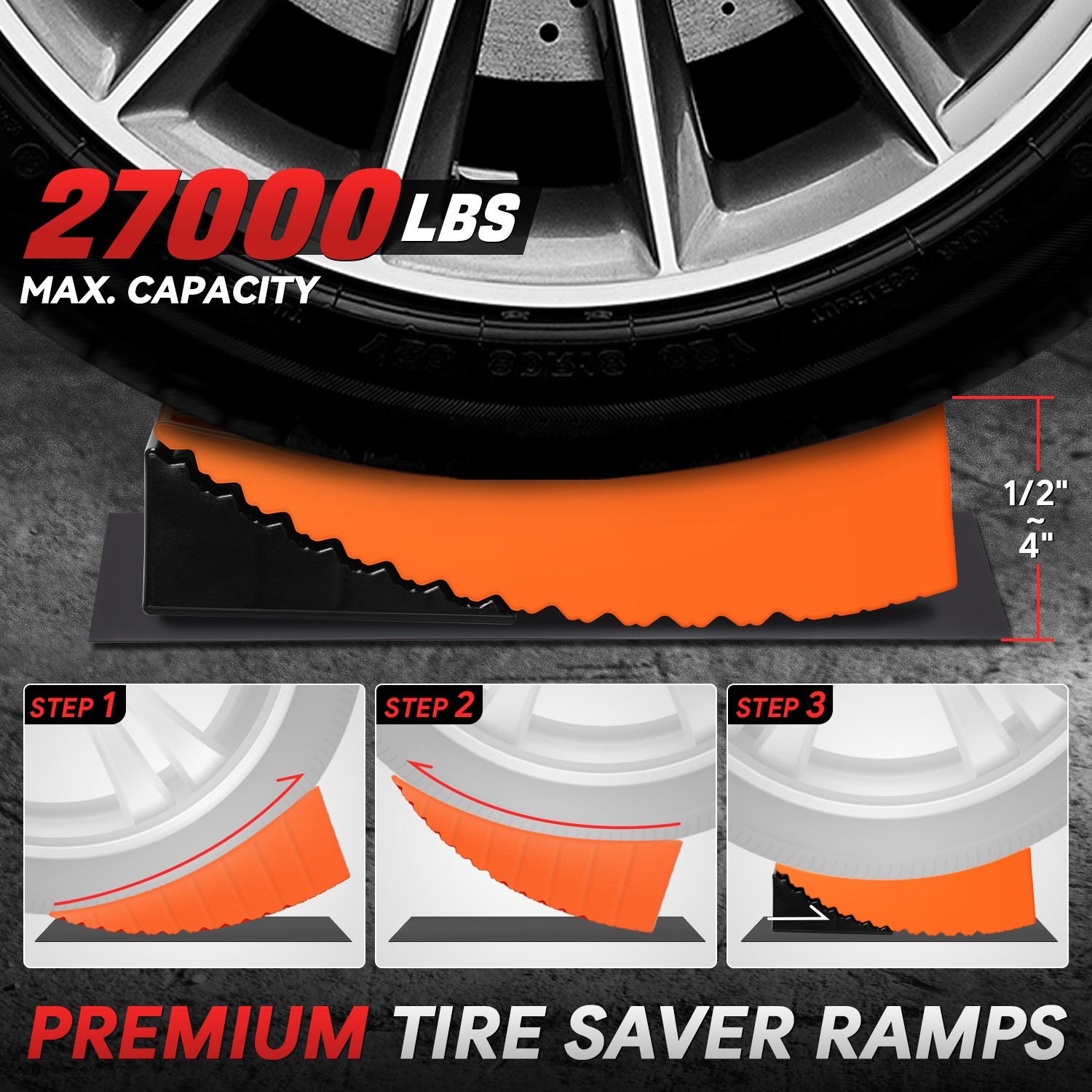 Fits RV Camper Travel Trailer Heavy-Duty Leveling Ramps w/ 2 Mats & Carry Bag
