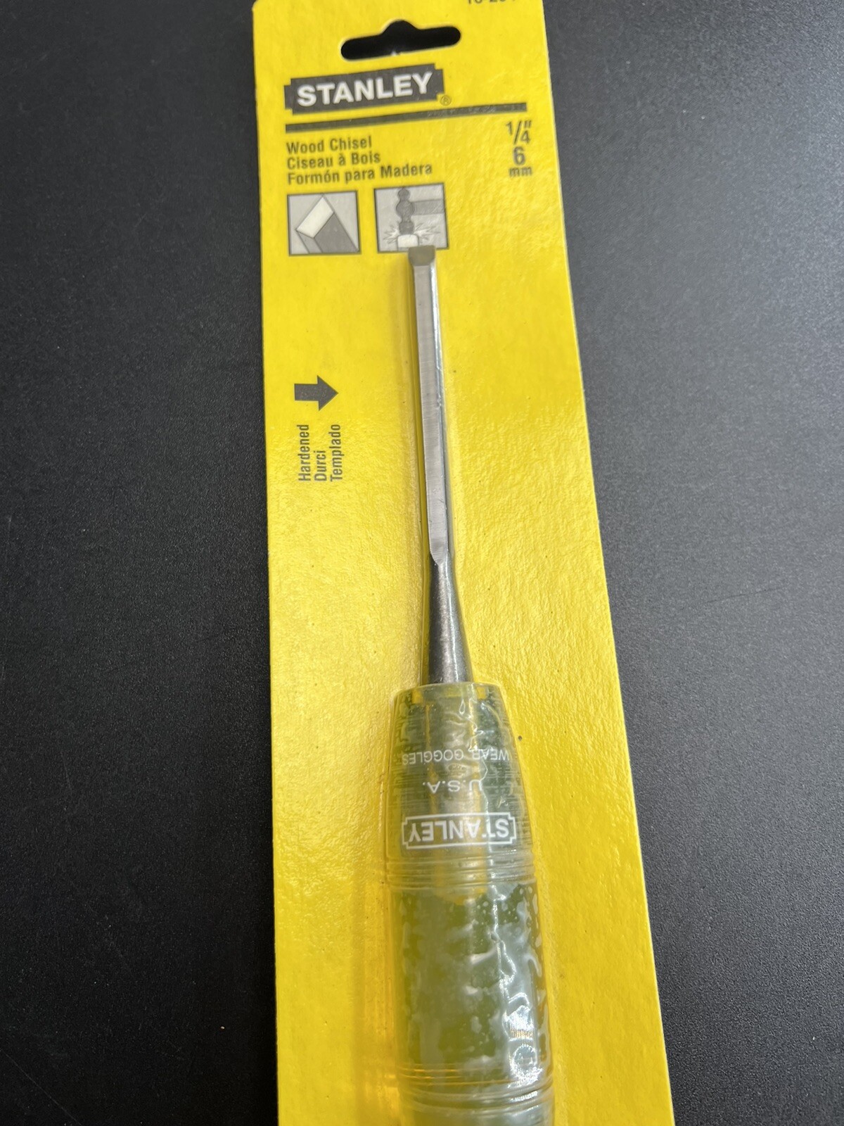 Vintage Stanley Handyman No.16-204 Woodworking Bevel Edge Chisel 1/4” Wide New