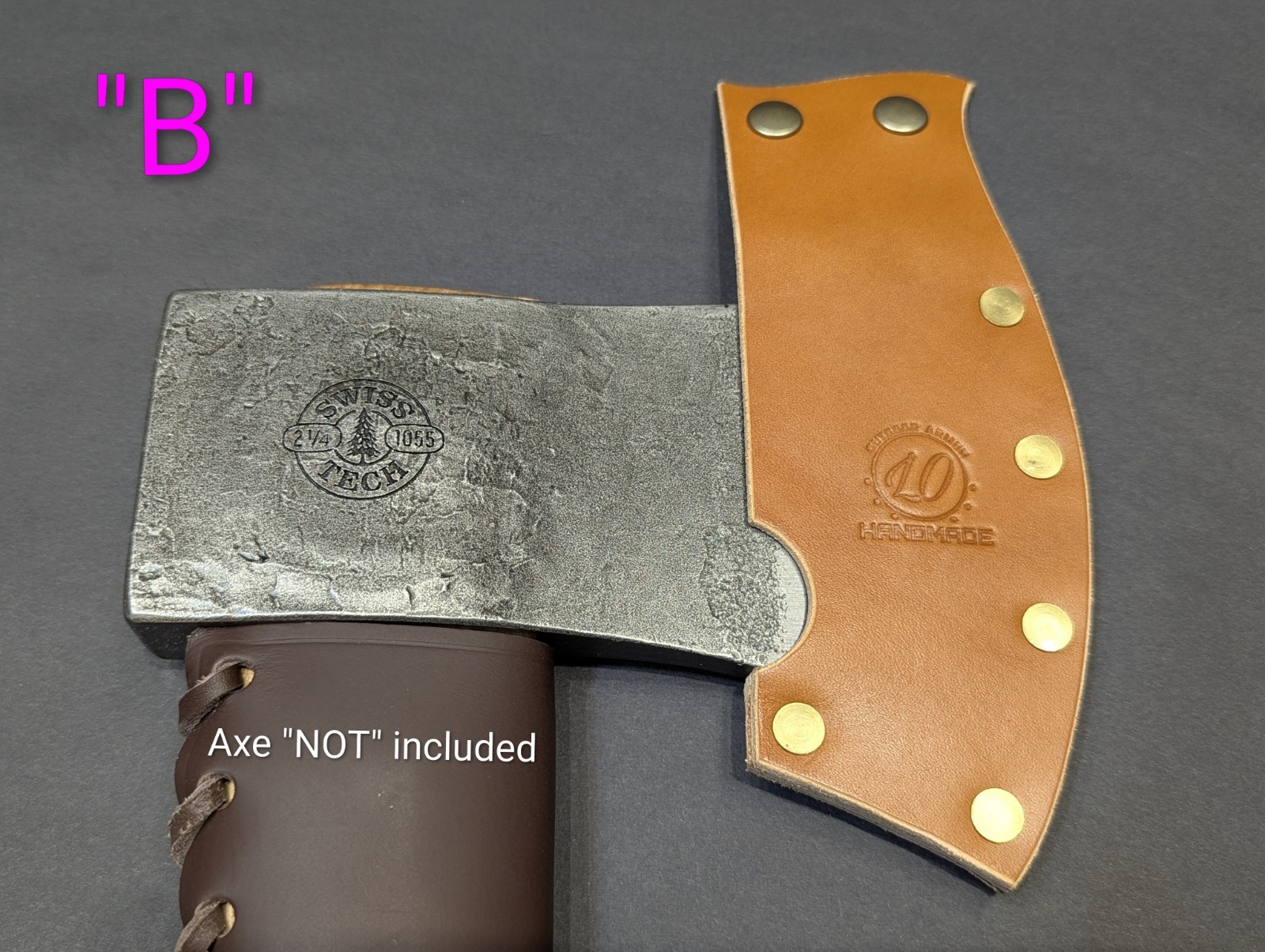 Gewhalt/Swisstech 28″Axe Custom Handmade Leather AxMask”Only” TraditionalFinish