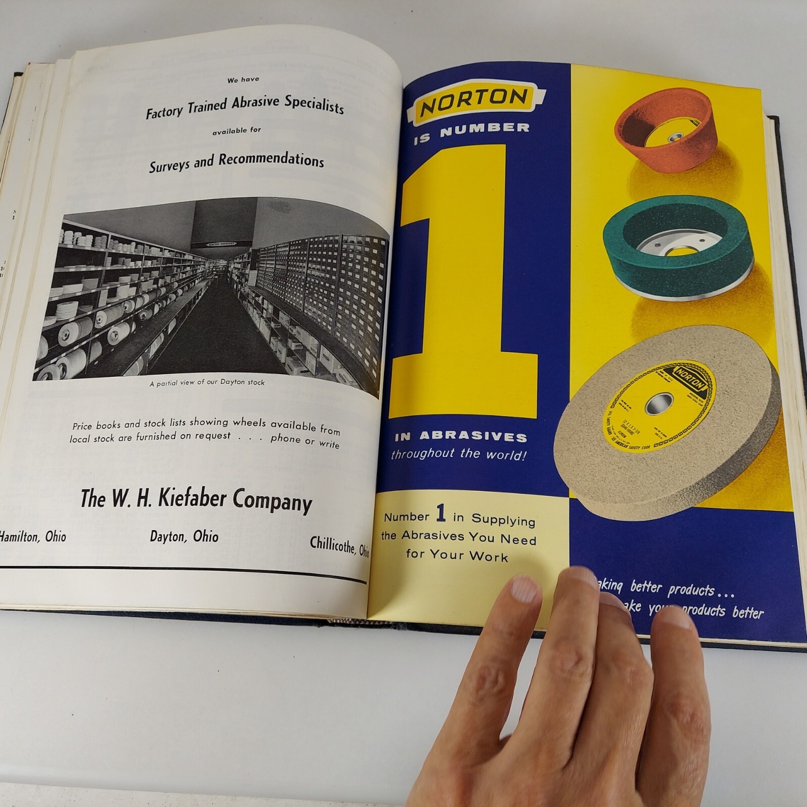 W. H. Kiefaber Catalog 1960 40th Edition HC Dayton, Hamilton, Chillicothe OH