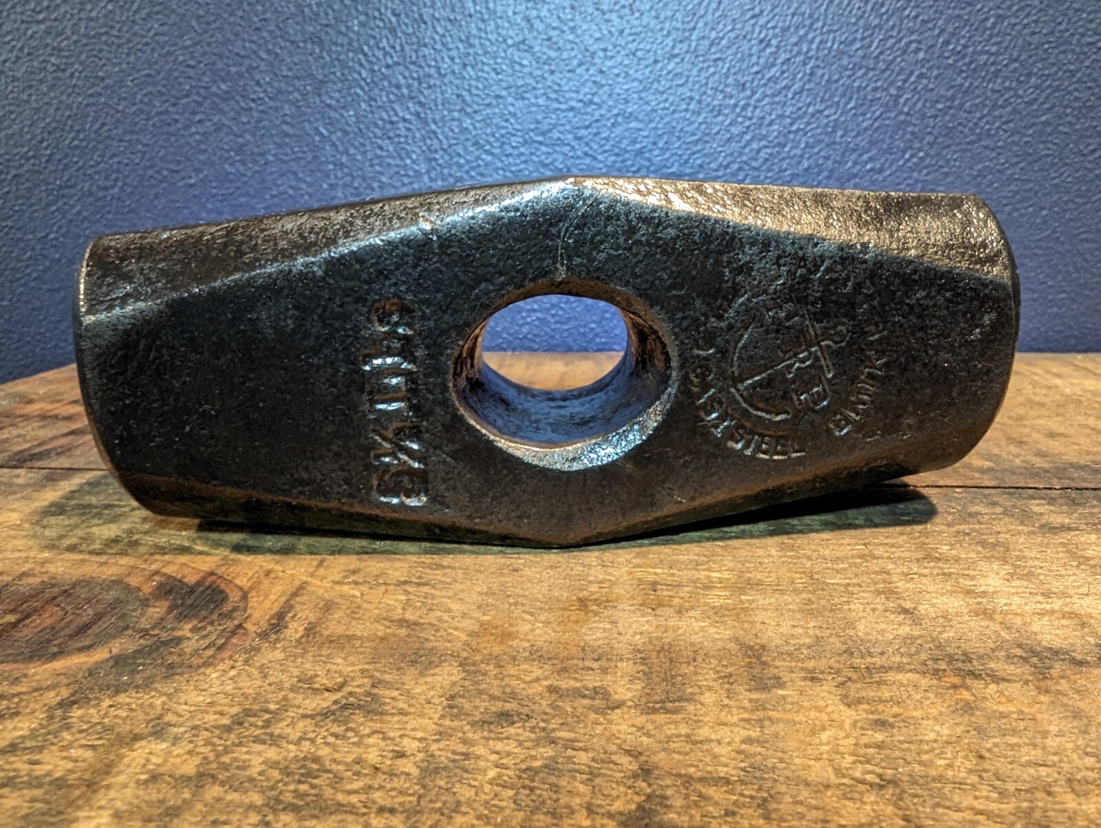 WW2 Battleship Missouri Sledge Hammer Head Fayette R. Plumb Anchor Logo 5.5 Lbs