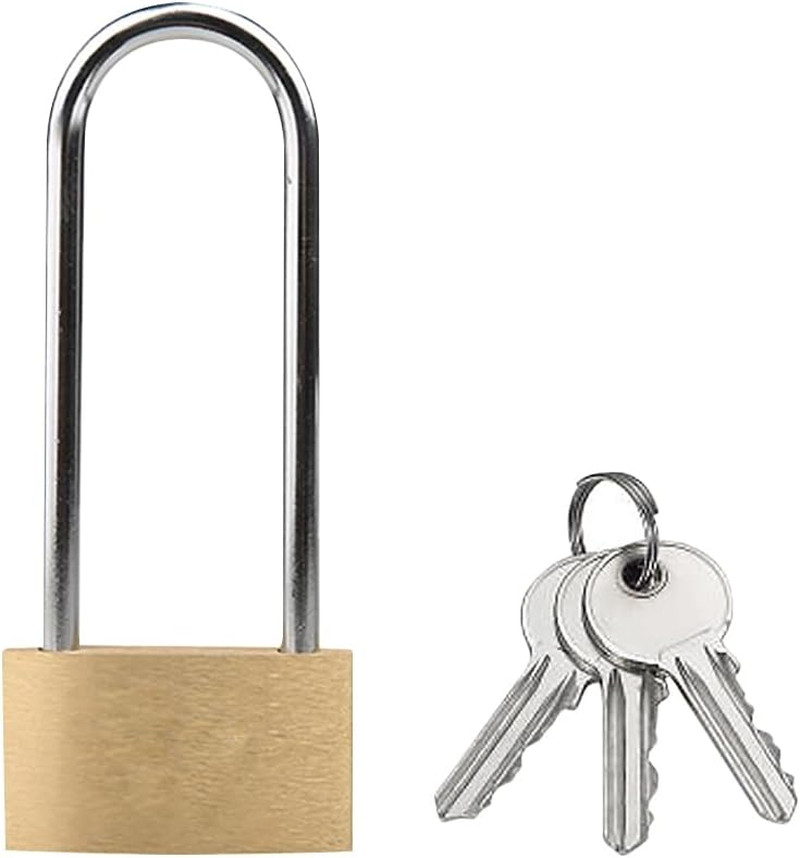 2 Pcs Padlock with Keys Long Keyed Padlocks Shackle Pad Locks Gym Locker Locks H