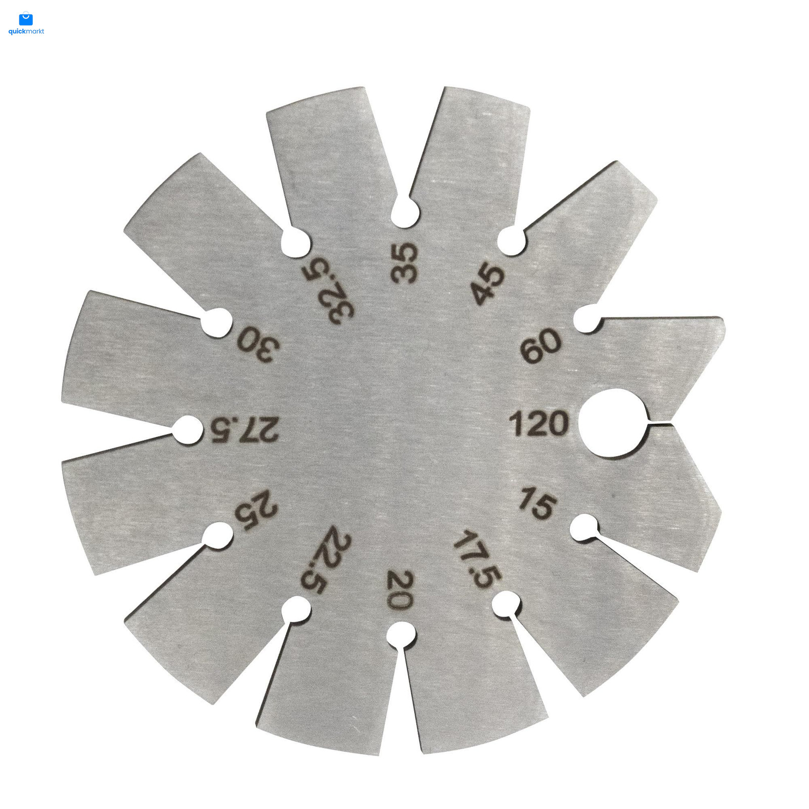Adyoney 1 PCS Brushed Silver 15-120 Degree Bevel Gauge, Stainless