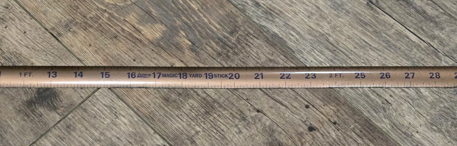 Lufkin Metal Snap Yard Stick Cooper Supply Tulsa OK 36″