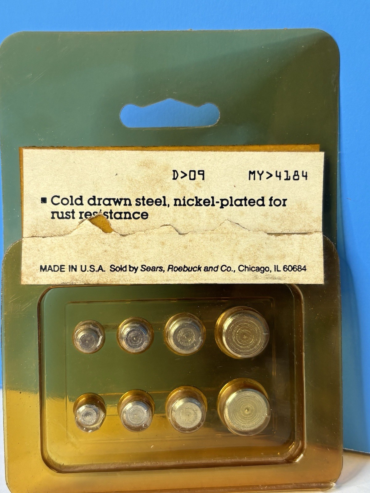 Sears Roebuck Simpson Craftsman Dowel Centers 9 4184 Set Vtg USA Metal