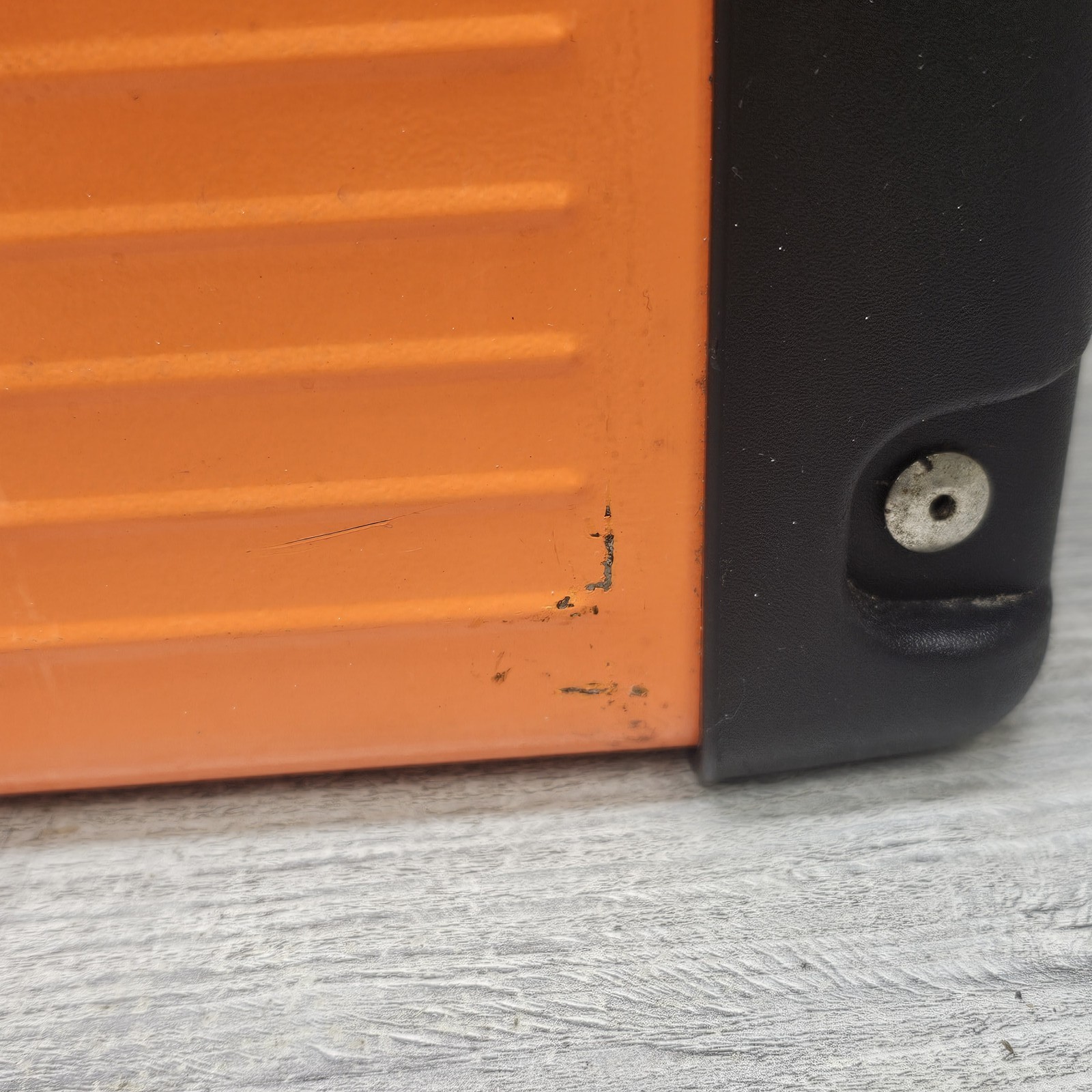 Harley-Davidson Motorcycle Orange & Black Plastic/Metal Tool Box Chest HDDX-22
