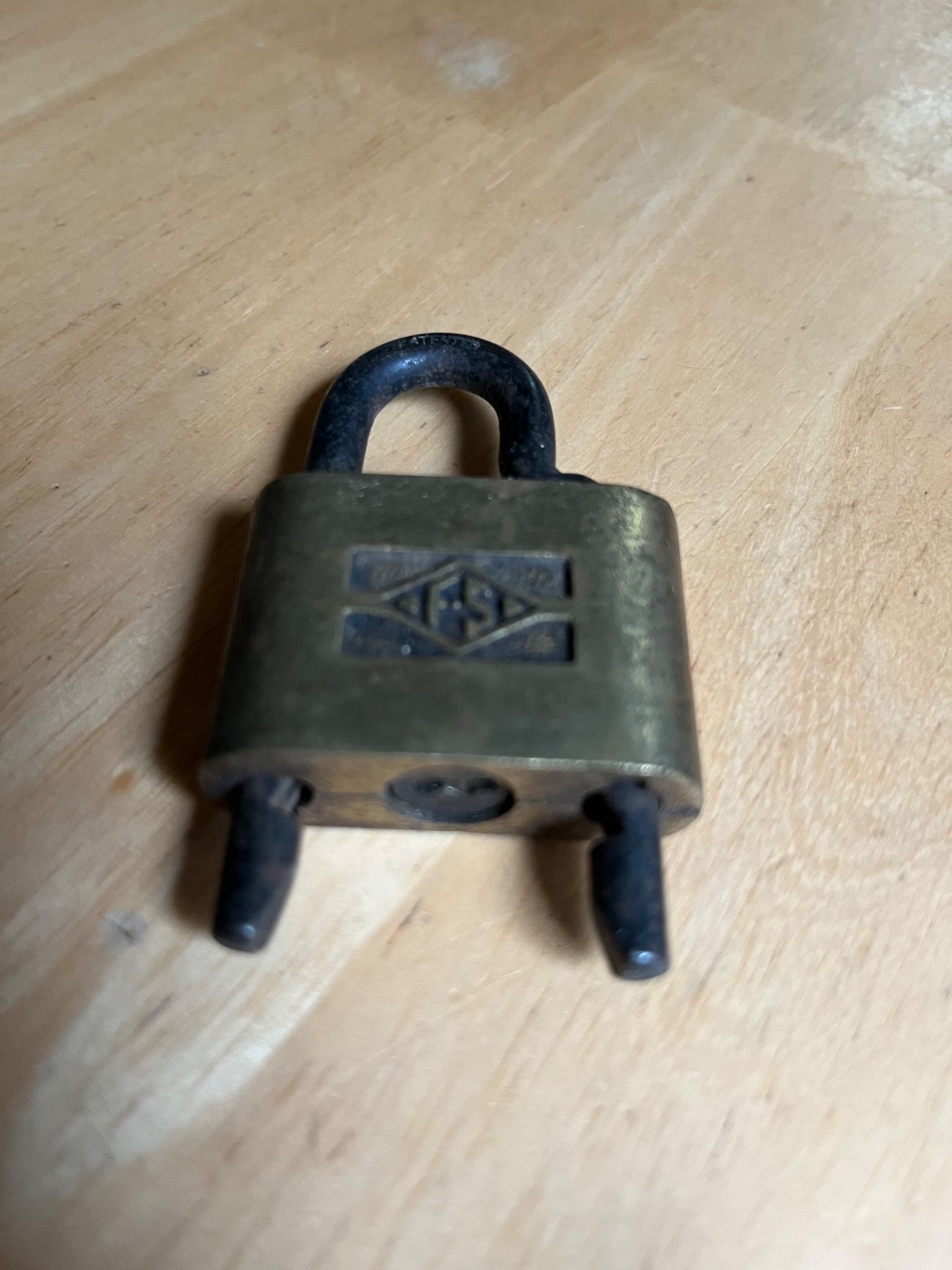 2 Vintage Old Padlocks FS & Safe no keys