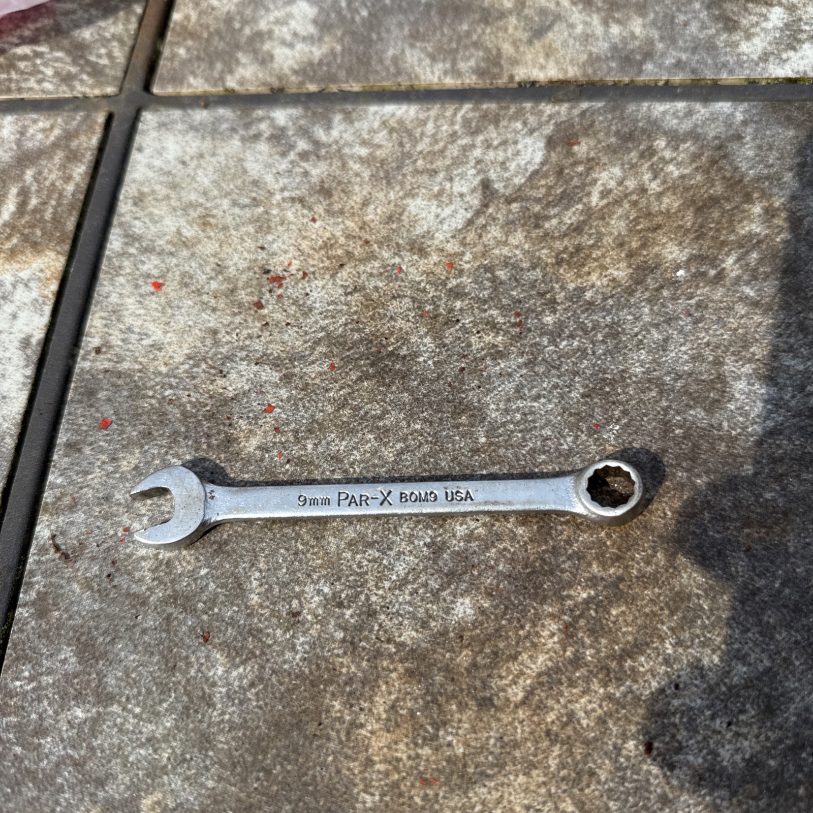 Par-X Sold By Snap On 9mm Combination Spanner Wrench BOM9 12-Point Tool