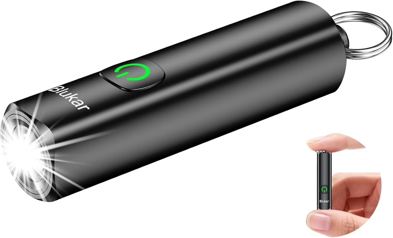 Blukar EDC Rechargeable Keychain Flashlight, 360L Mini Portable Flash Light | 3