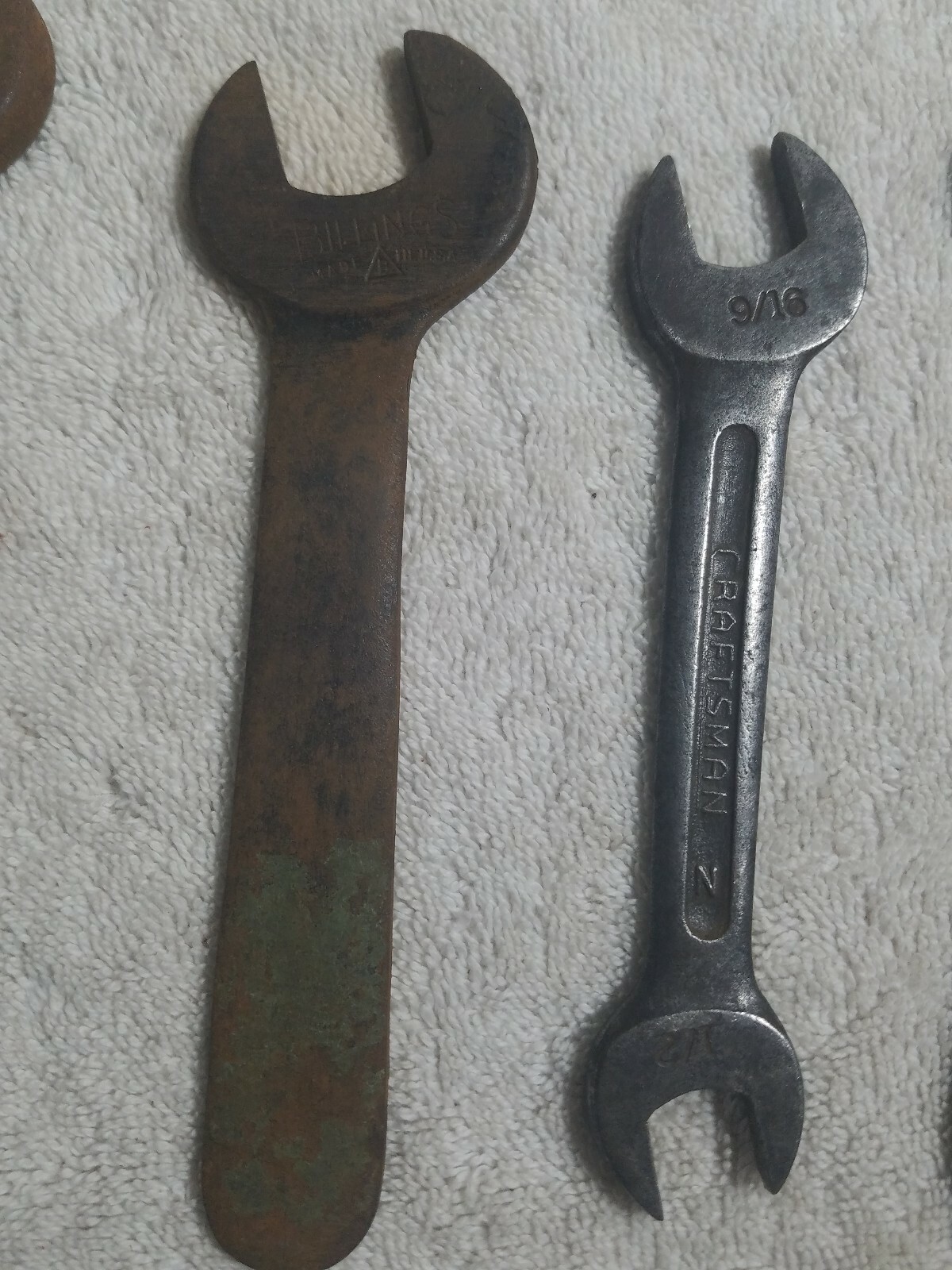 Vintage Lot of Open Ended Wrenchs Craftsman, Billings, Williams