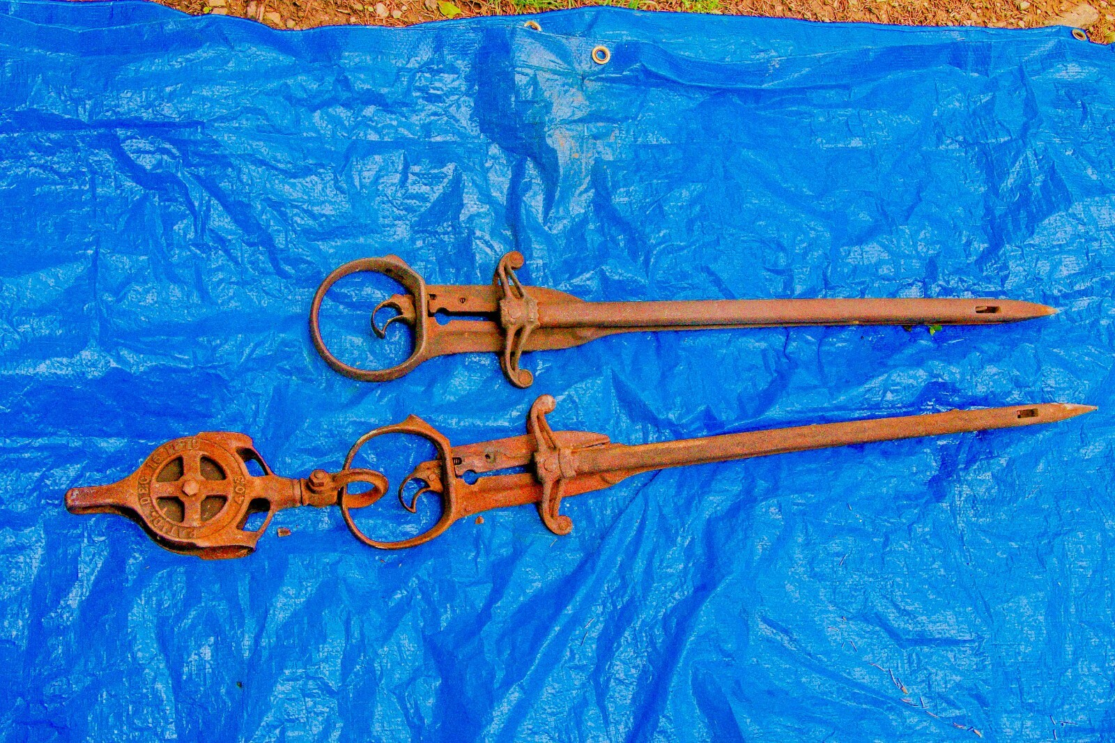 Two (2) Antique Ney Hay Harpoon / Speers in Good Working Condition.