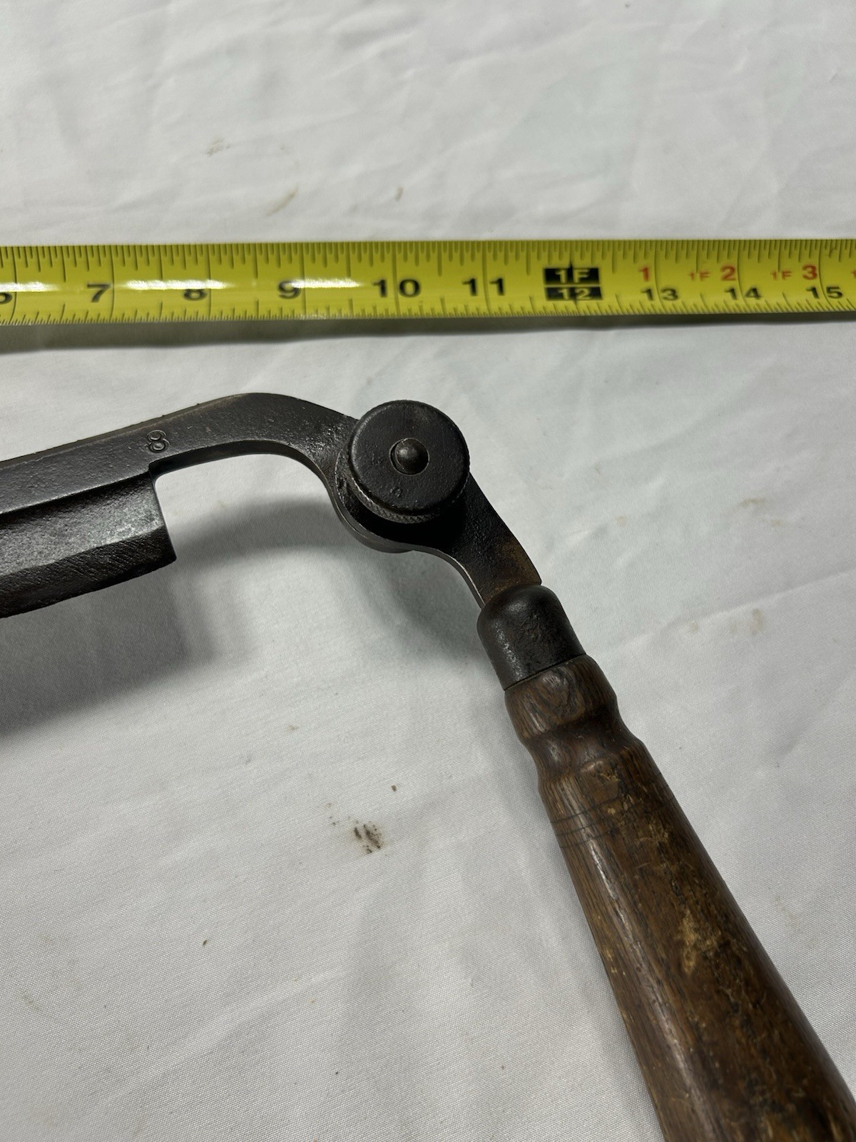 VINTAGE C. E. JENNINGS FOLDING DRAW KNIFE – 8” EDGE