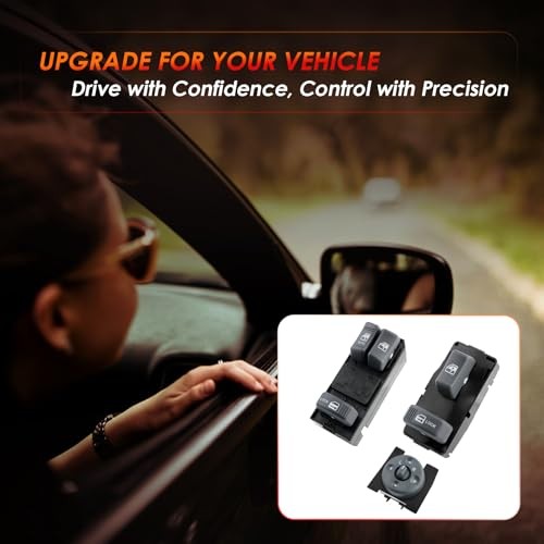 Master Power Window Switch Mirror Control Driver, Passenger & Mirror – 2 Doors