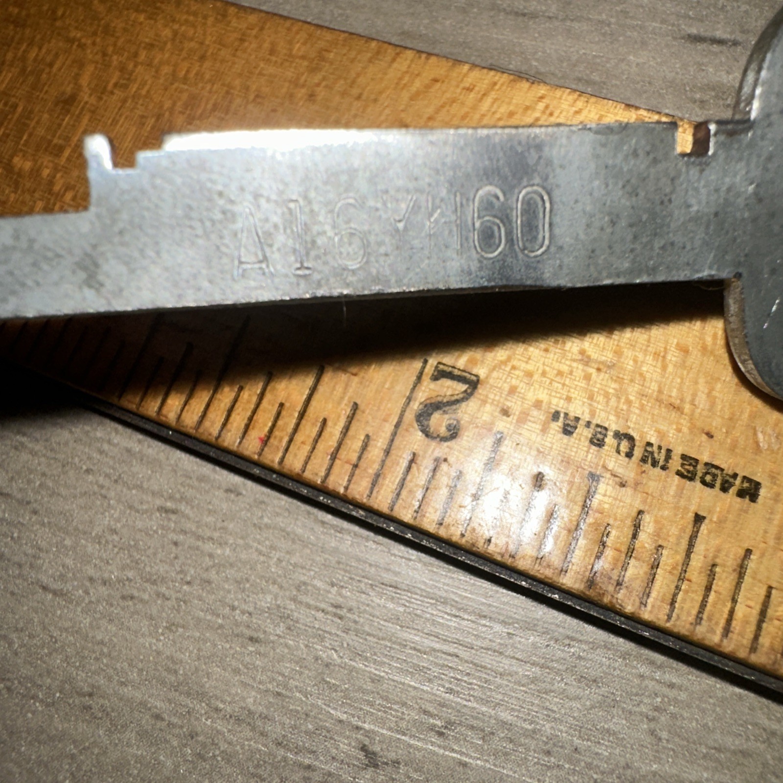 Antique Eagle Lock Co. Flat Skeleton Key #A16YH60