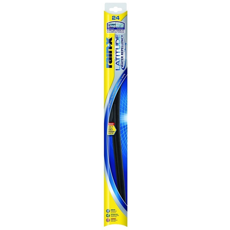 Rain-X Latitude 5079280-2/5079280 Winter Wiper Blade, 24 in, Curved Blade, Rubbe